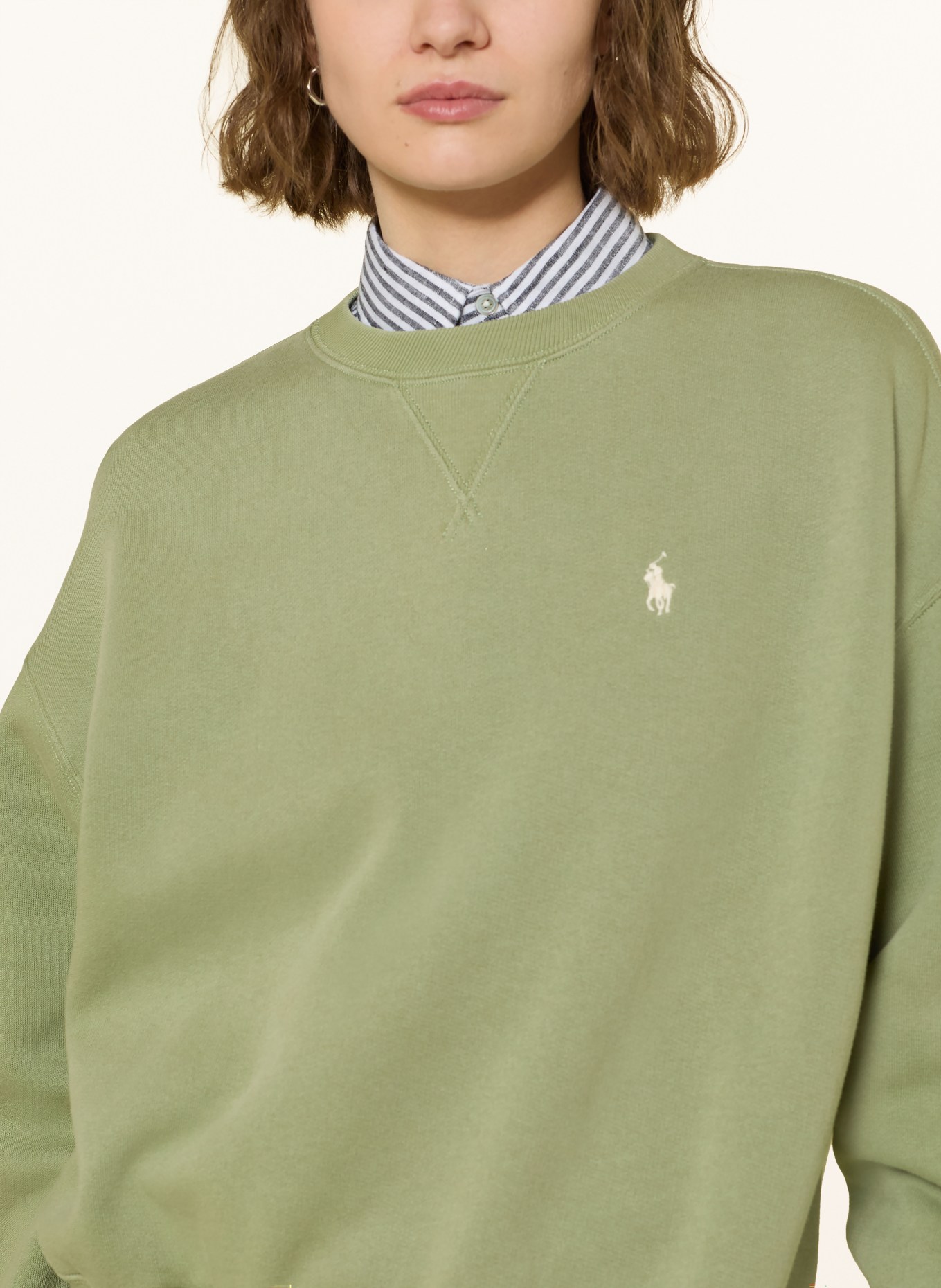 POLO RALPH LAUREN mikina: OLIVOVÁ