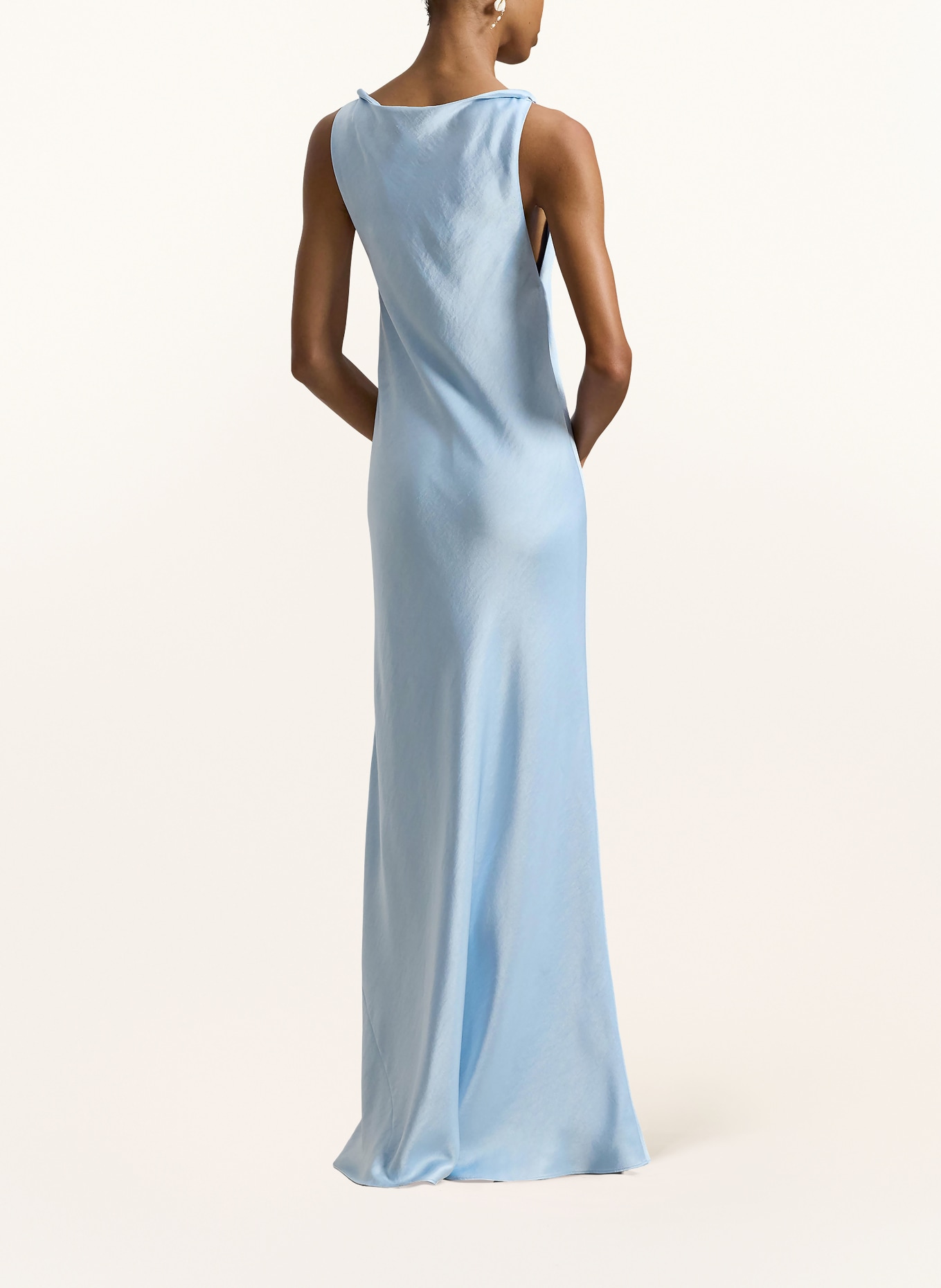 POLO RALPH LAUREN Satinkleid: HELLBLAU