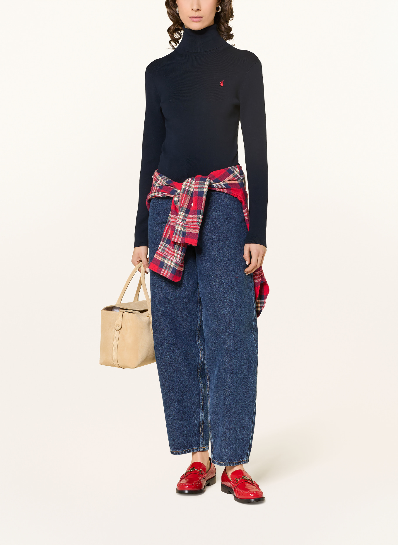 POLO RALPH LAUREN Rollkragenshirt: DUNKELBLAU