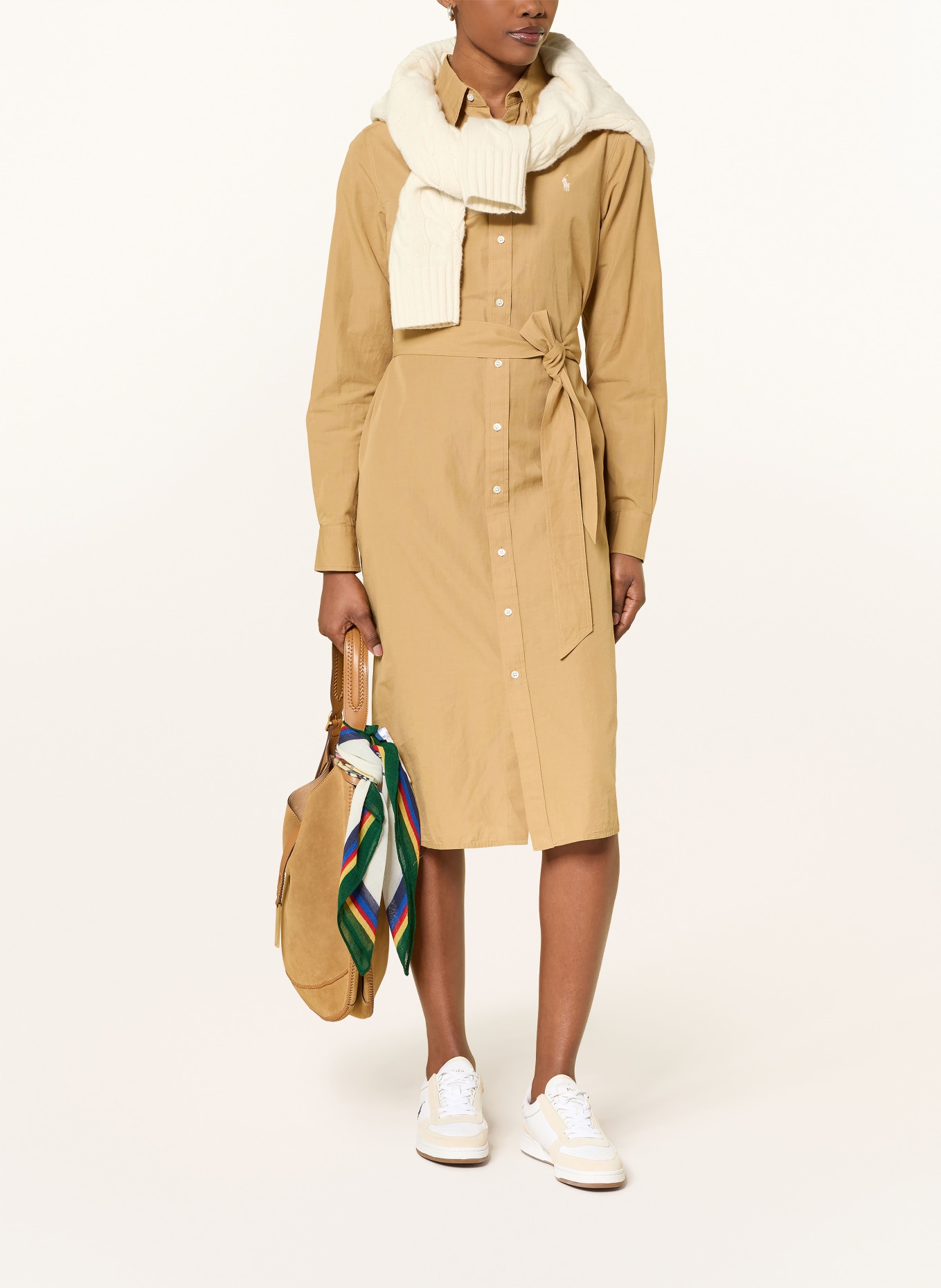 POLO RALPH LAUREN Košilové šaty: VELBLOUDÍ