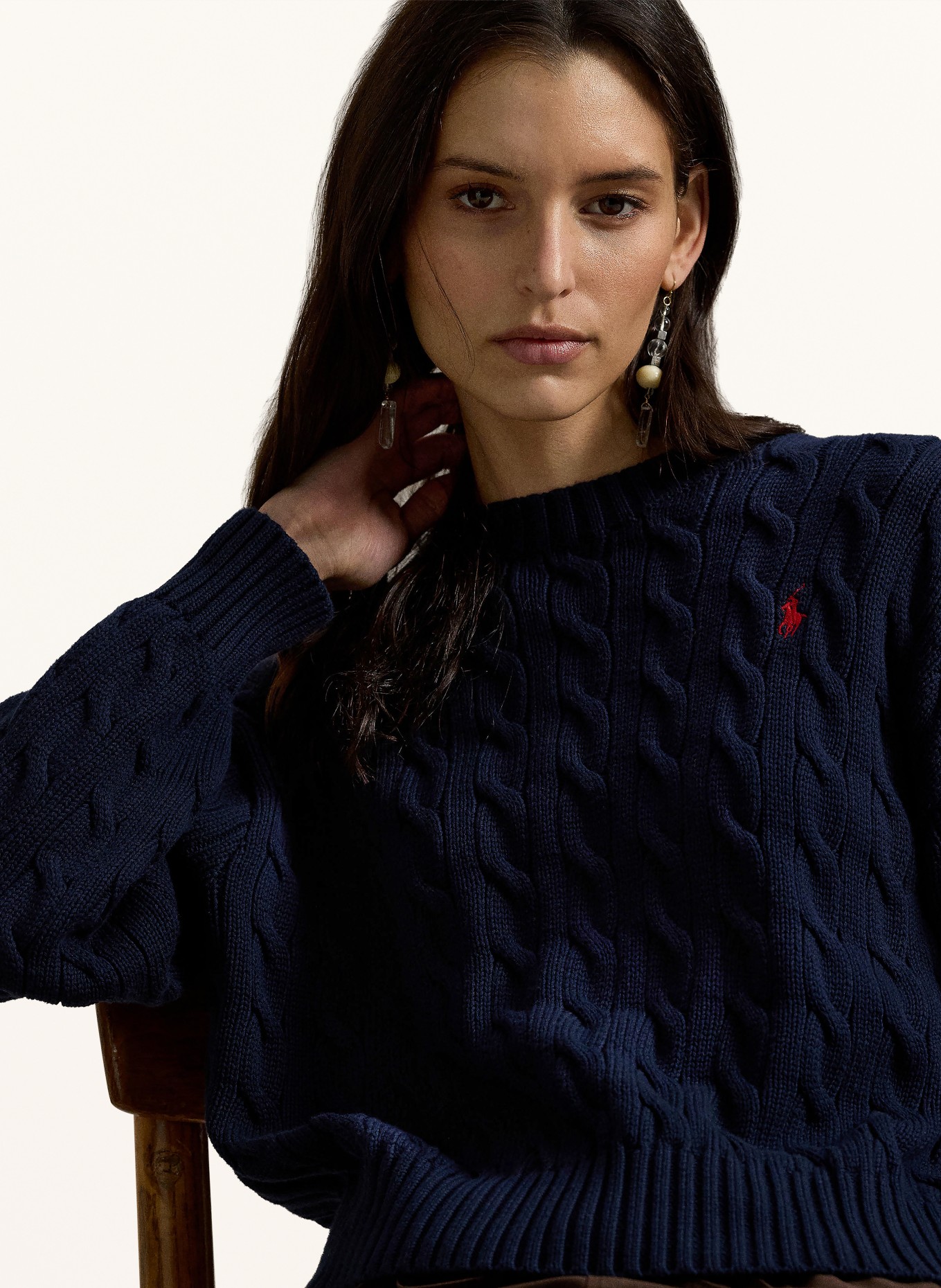 POLO RALPH LAUREN svetr: TMAVĚ MODRÁ