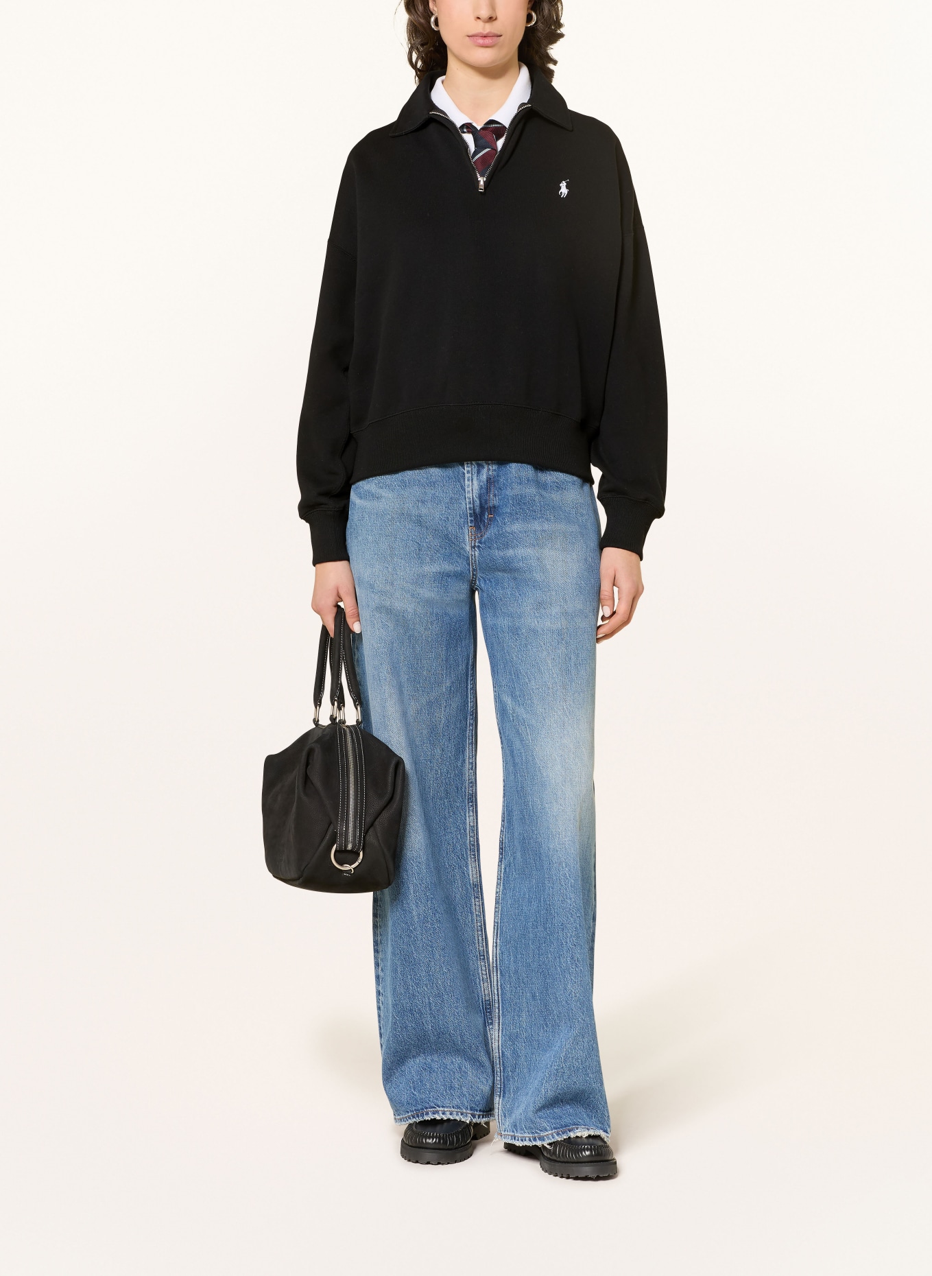 POLO RALPH LAUREN Bluza z kapturem: CZARNY