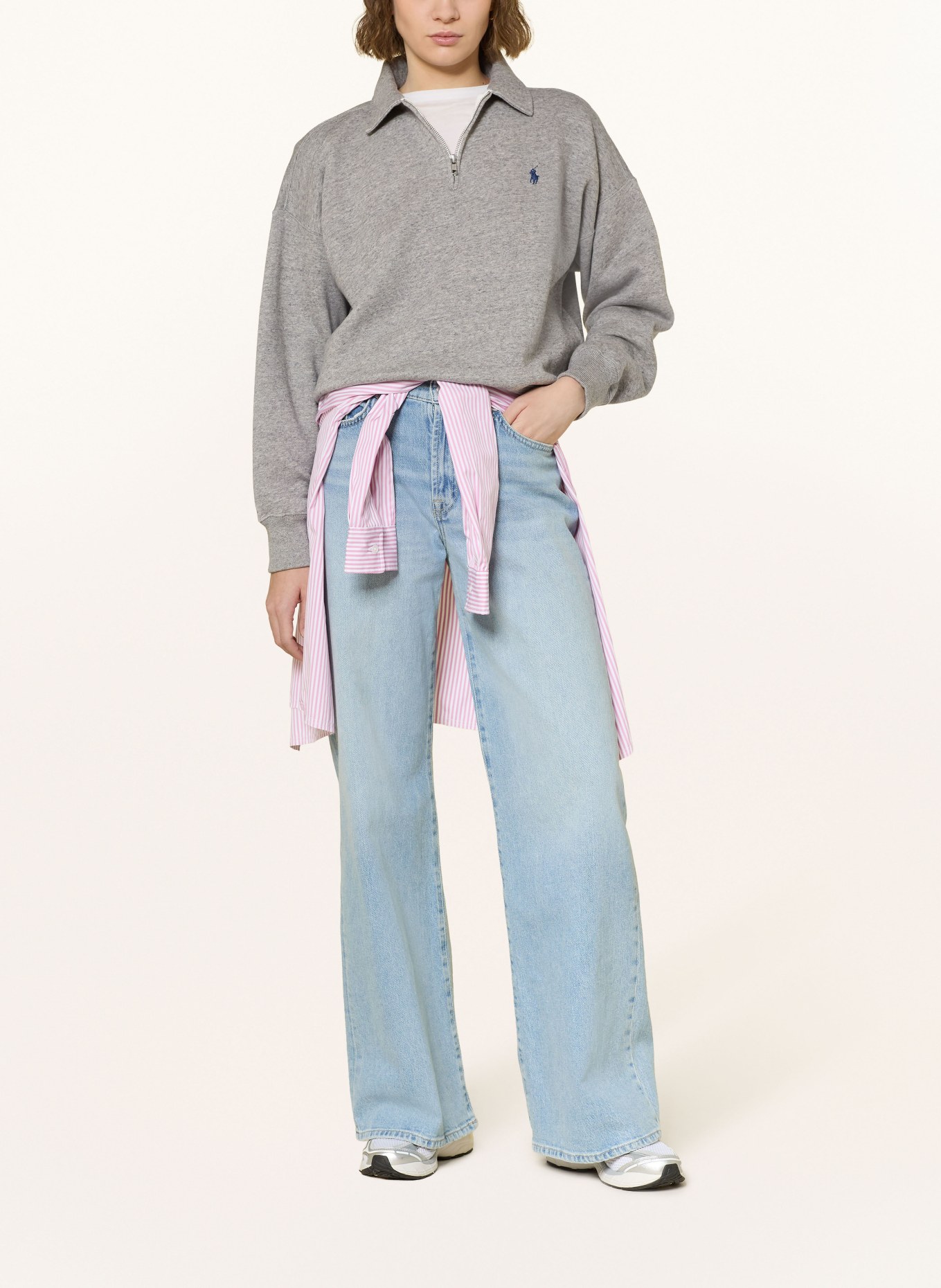 POLO RALPH LAUREN Sweat-Troyer: GRAU