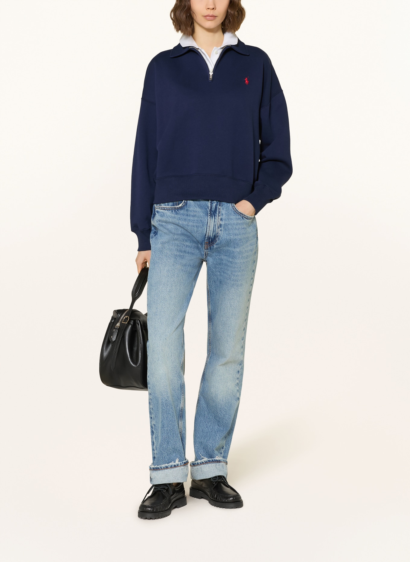 POLO RALPH LAUREN Sweat-Troyer: DUNKELBLAU