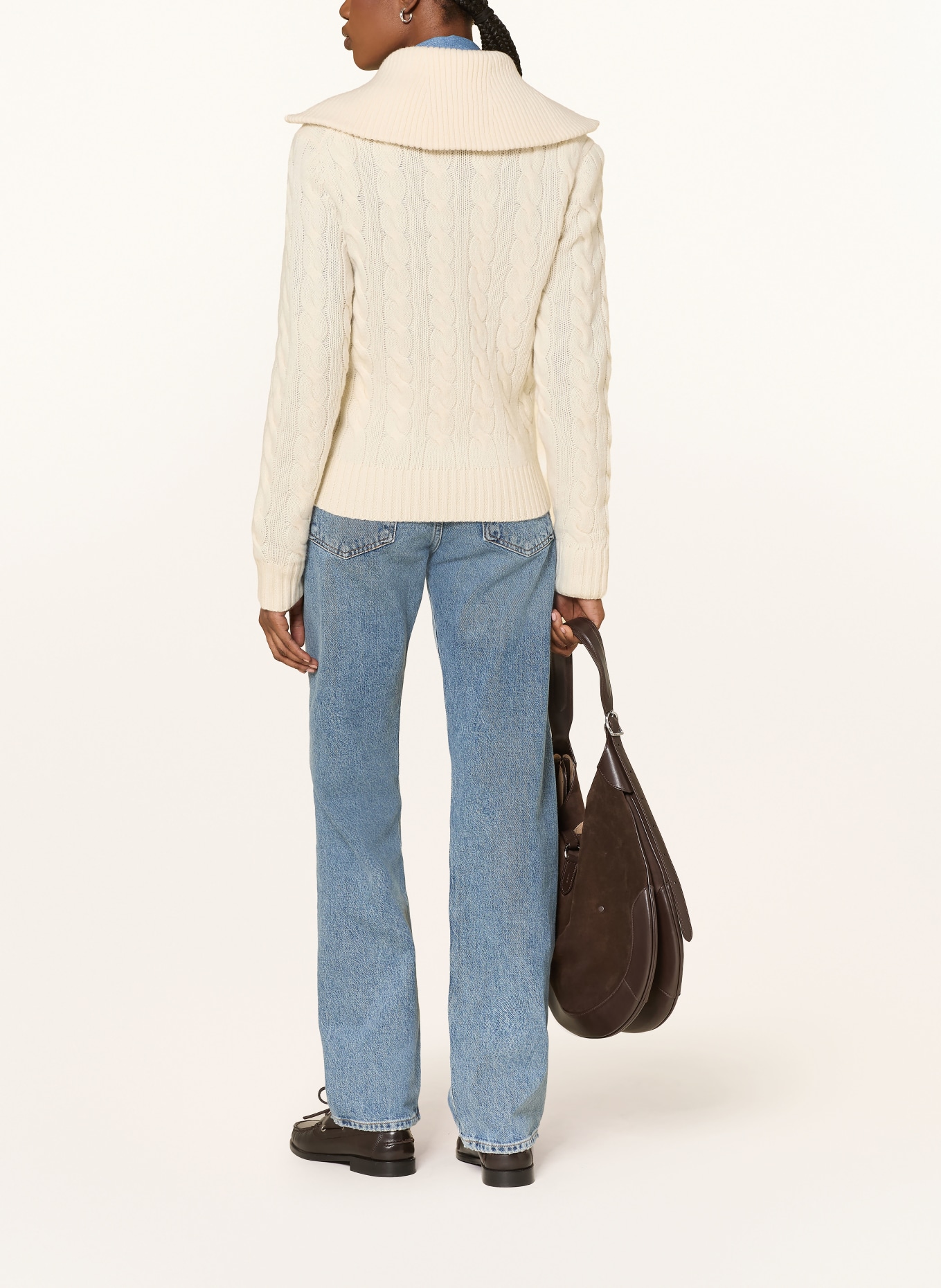 POLO RALPH LAUREN Strickjacke: ECRU