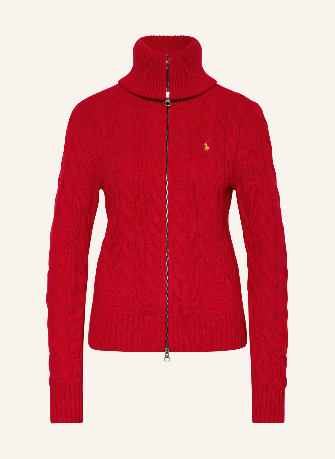POLO RALPH LAUREN Strickjacke: ROT