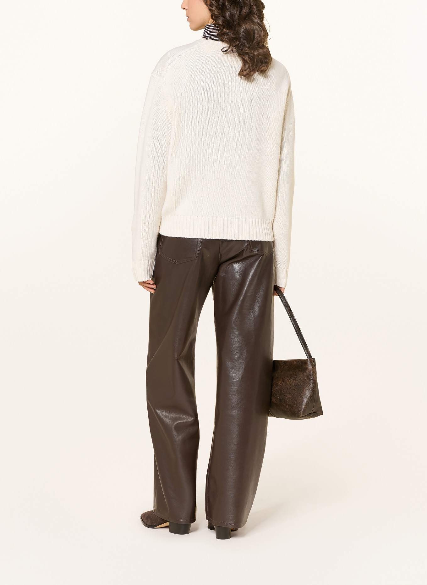 POLO RALPH LAUREN Pullover: CREME / BRAUN / SCHWARZ