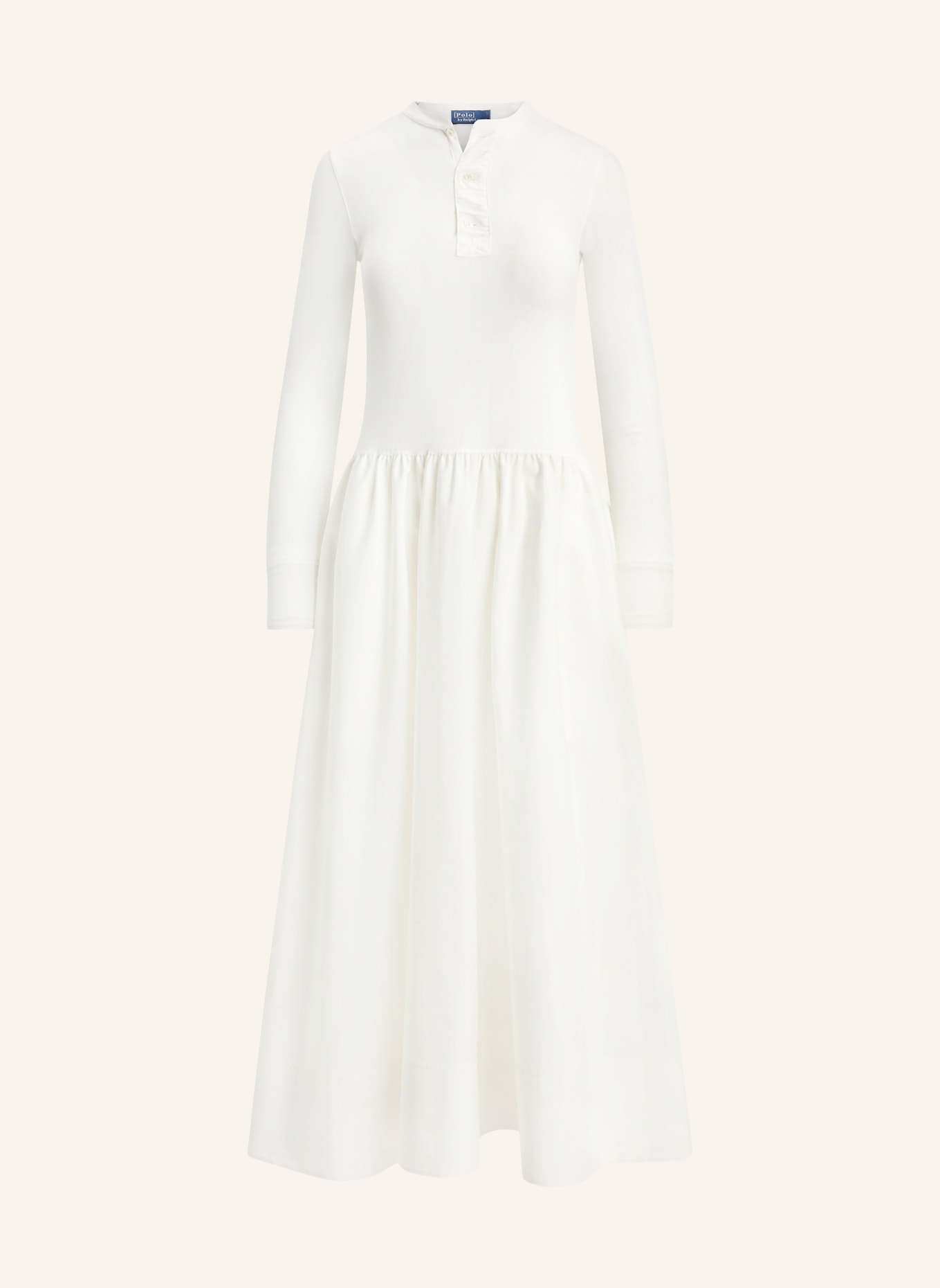 POLO RALPH LAUREN Kleid im Materialmix: WEISS