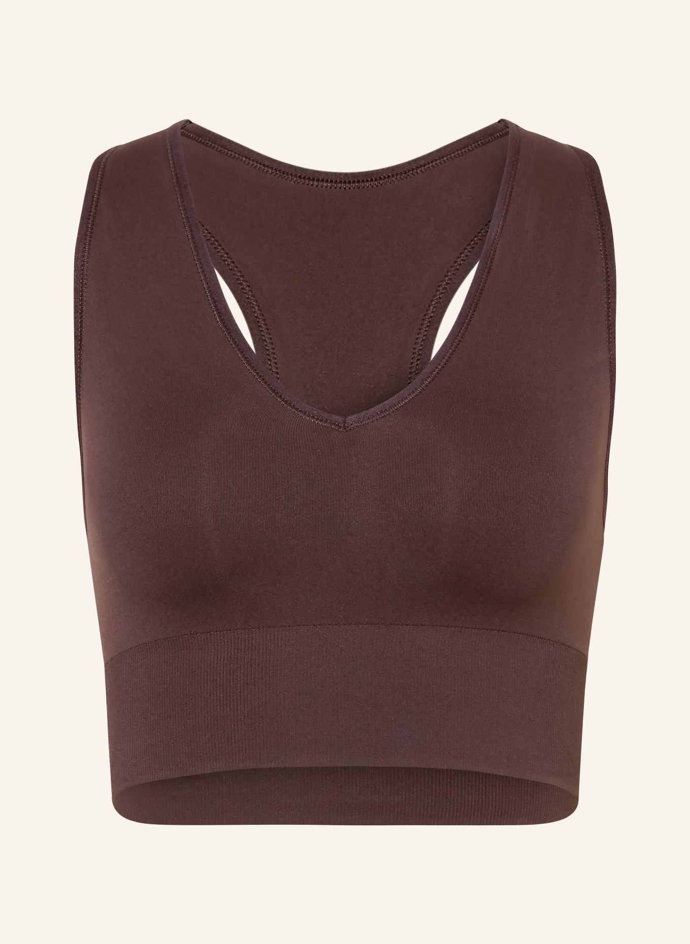 Sweaty Betty Sport-BH STAMINA SOFT TOUCH: DUNKELBRAUN