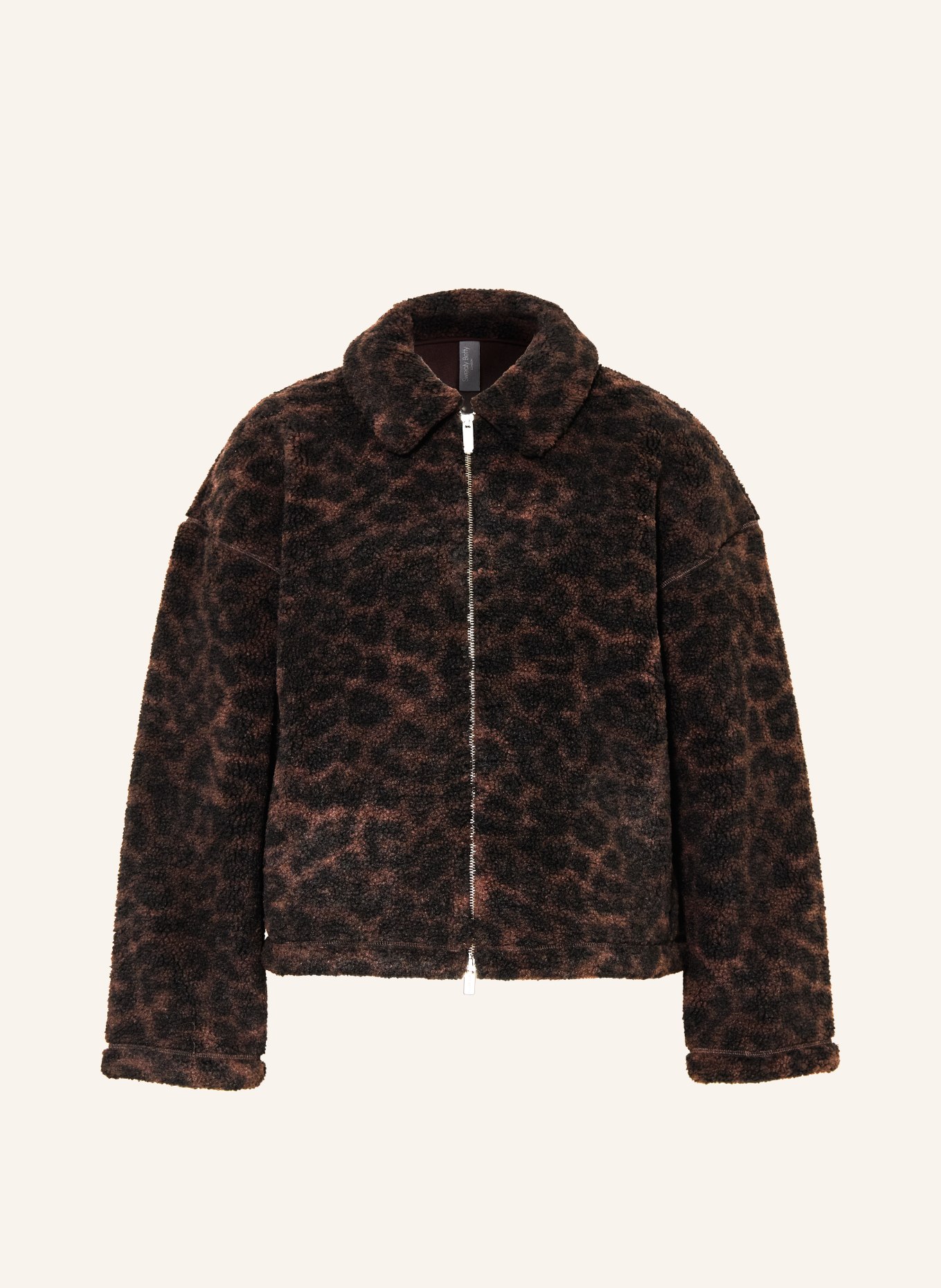 Sweaty Betty fleece jacket: DARK BROWN / BROWN