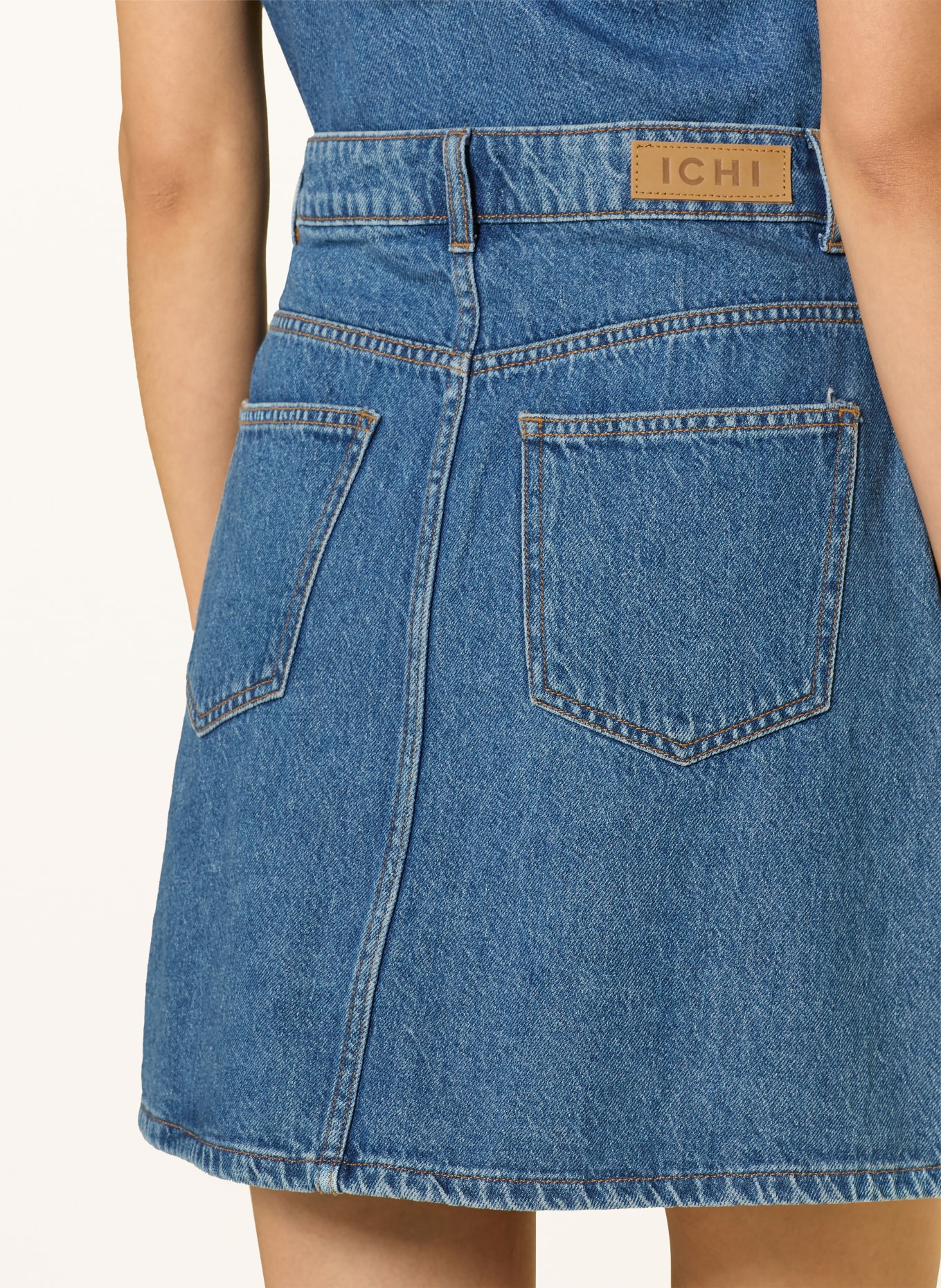 ICHI Jeansrok IHPAMILA: BLAUW