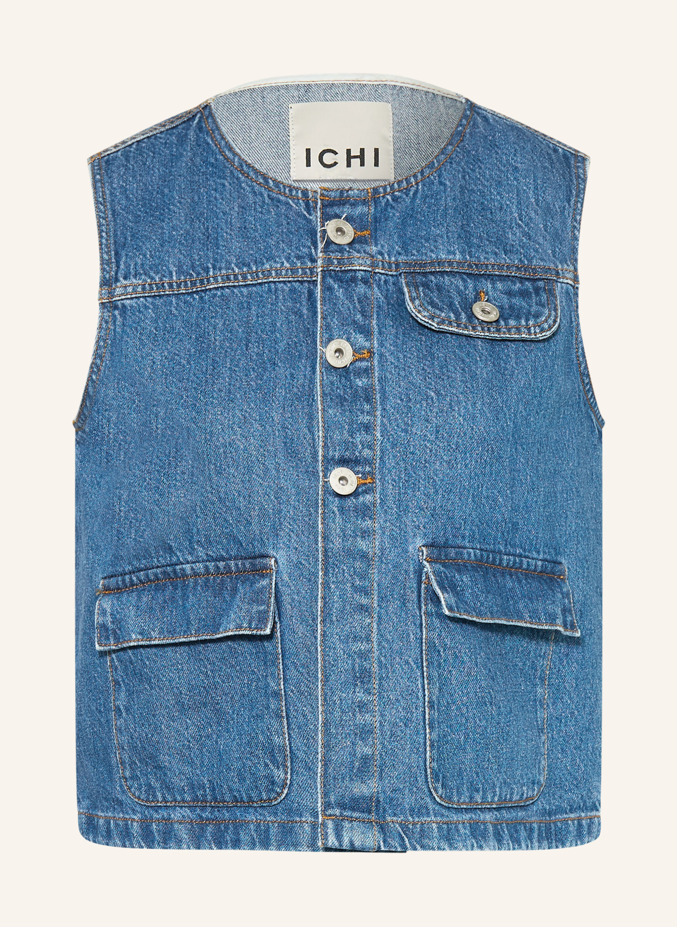 ICHI Jeansweste IHPAMILA: BLAU