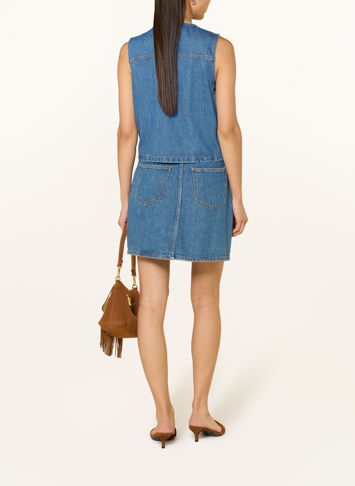 ICHI Jeansweste IHPAMILA: BLAU