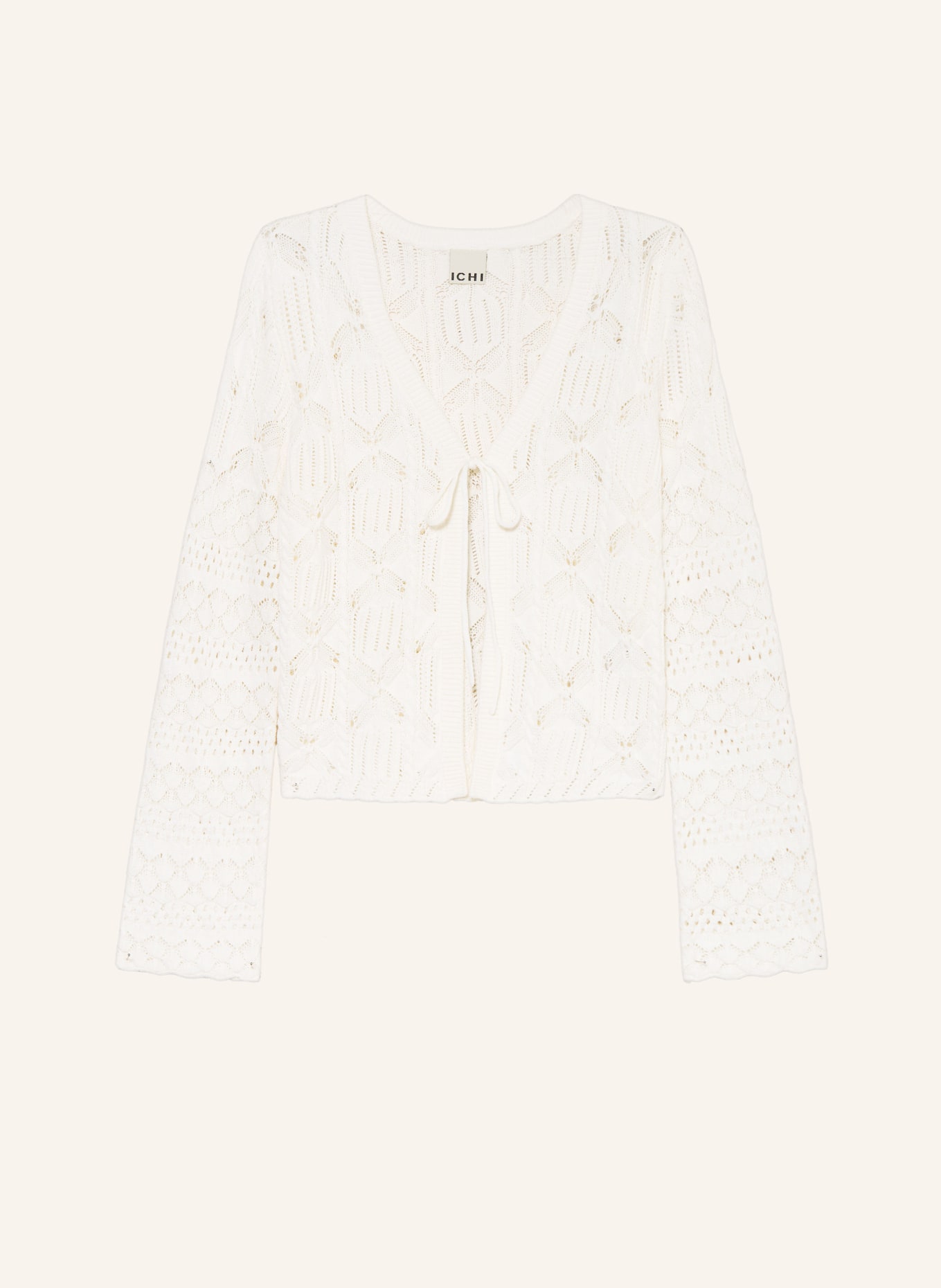 ICHI IHLALUHA Cardigan: WHITE