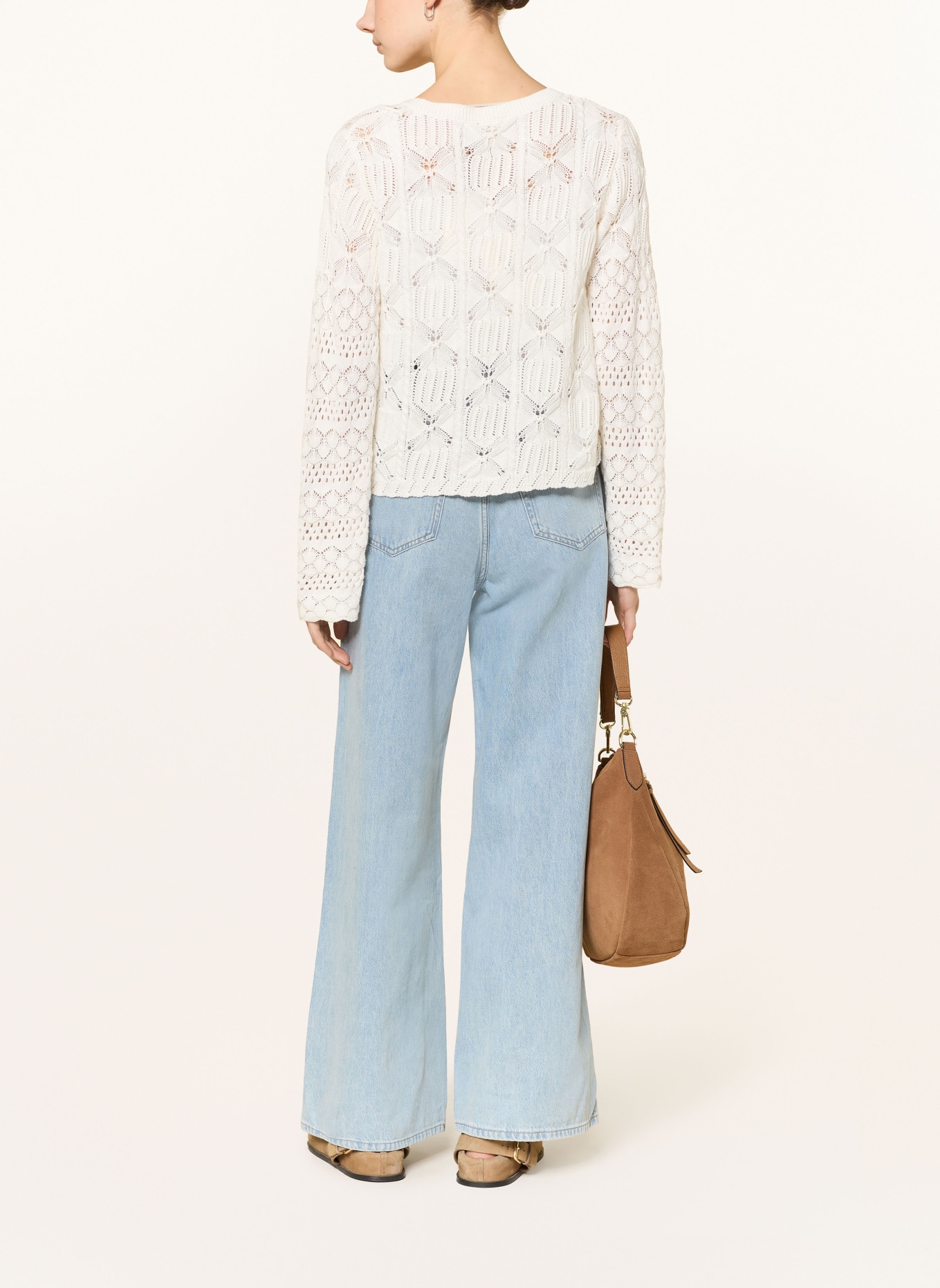 ICHI IHLALUHA Cardigan: WHITE