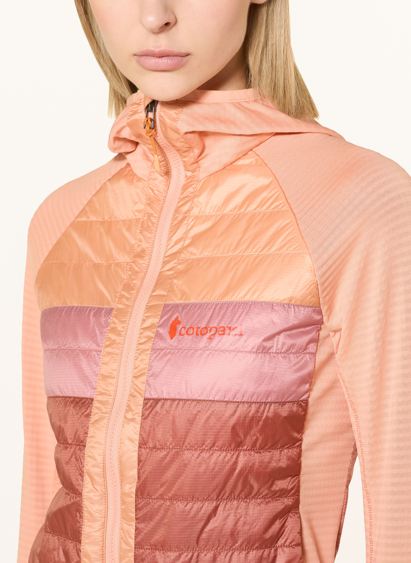 cotopaxi Hybridní prošívaná bunda CAPA: TMAVĚ ORANŽOVÁ / HNĚDÁ / STARORŮŽOVÁ