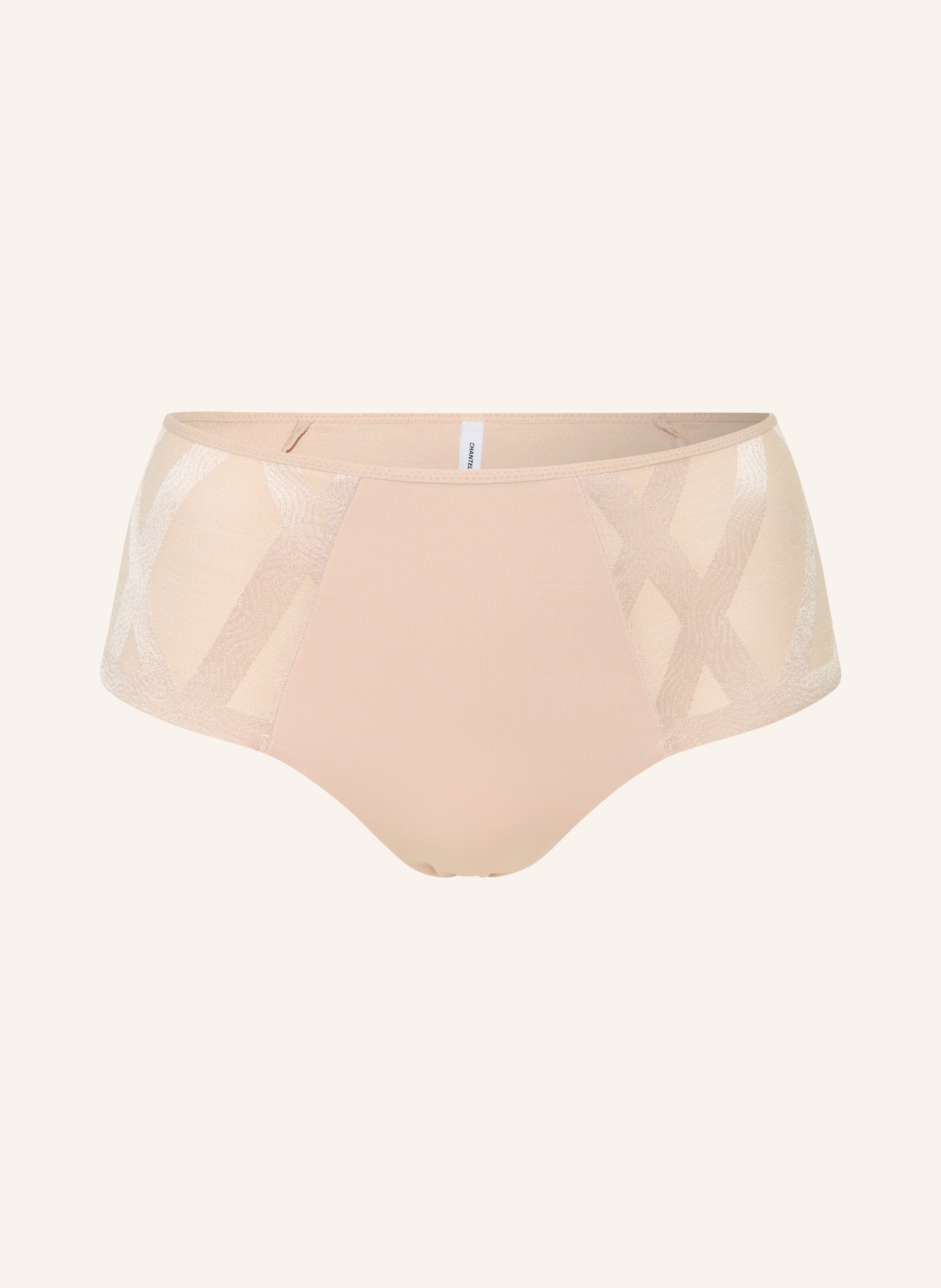 CHANTELLE GLAZE High-Waisted Briefs: BEIGE