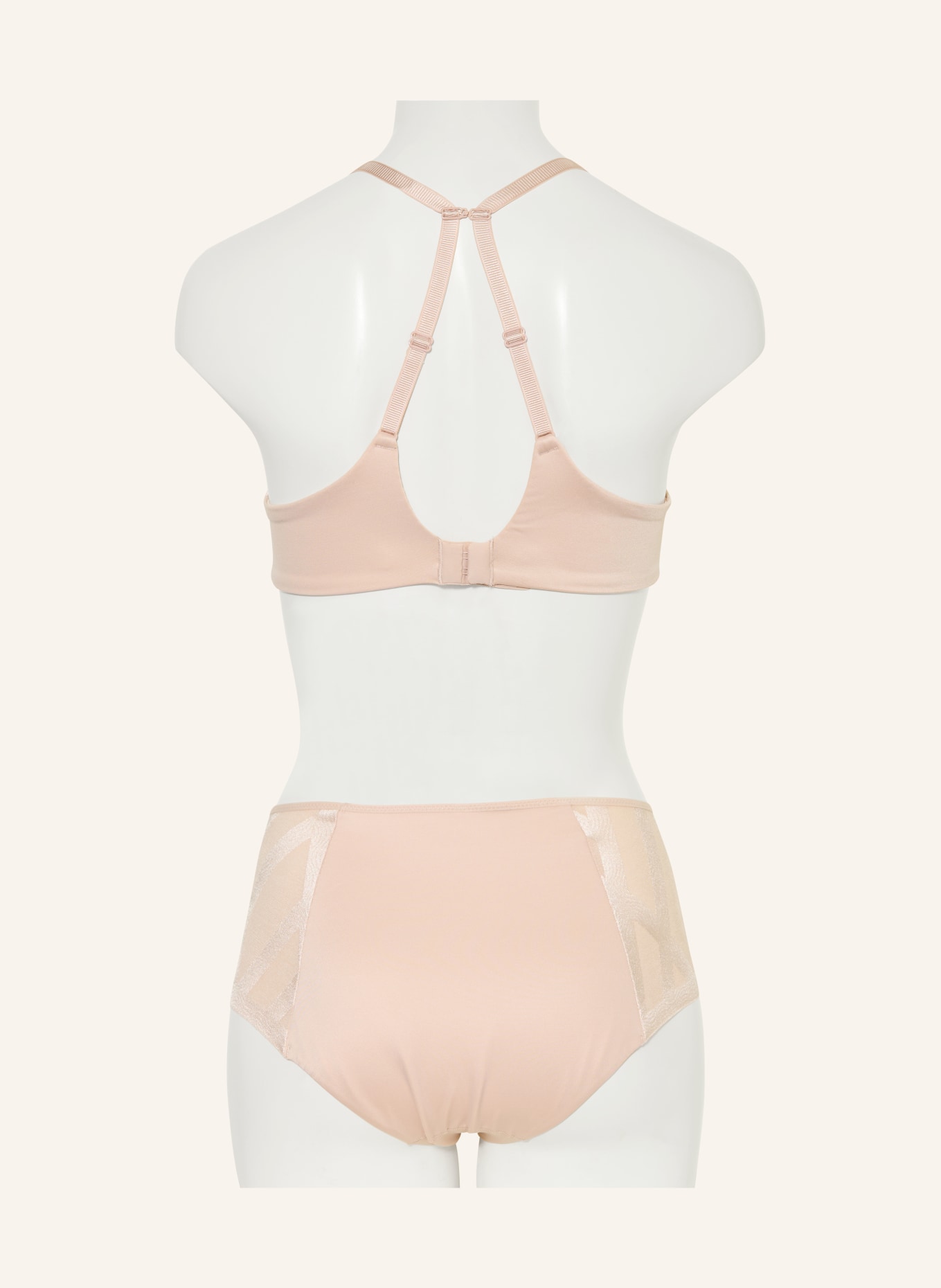 CHANTELLE GLAZE High-Waisted Briefs: BEIGE