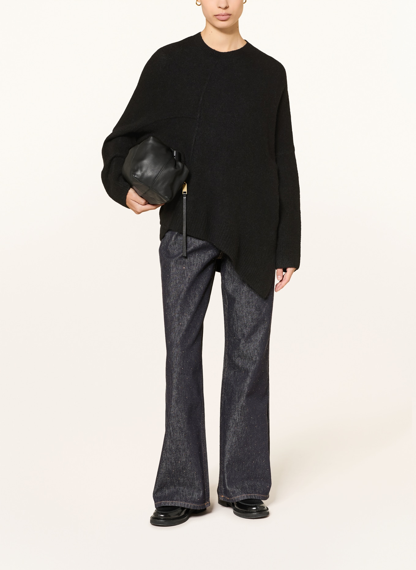 ALLSAINTS Sweter LOCK: CZARNY