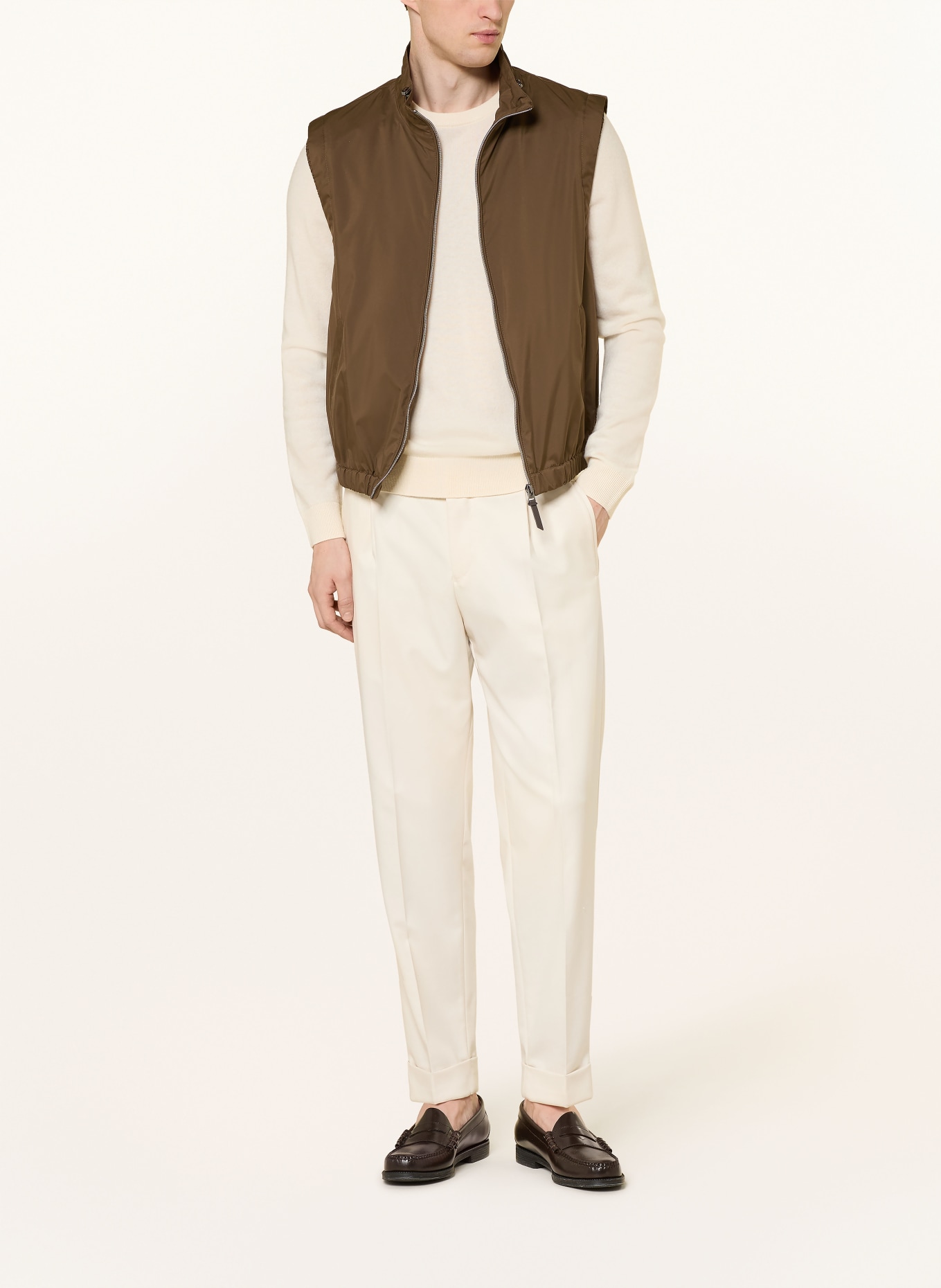 DRESSLER Weste: BRAUN