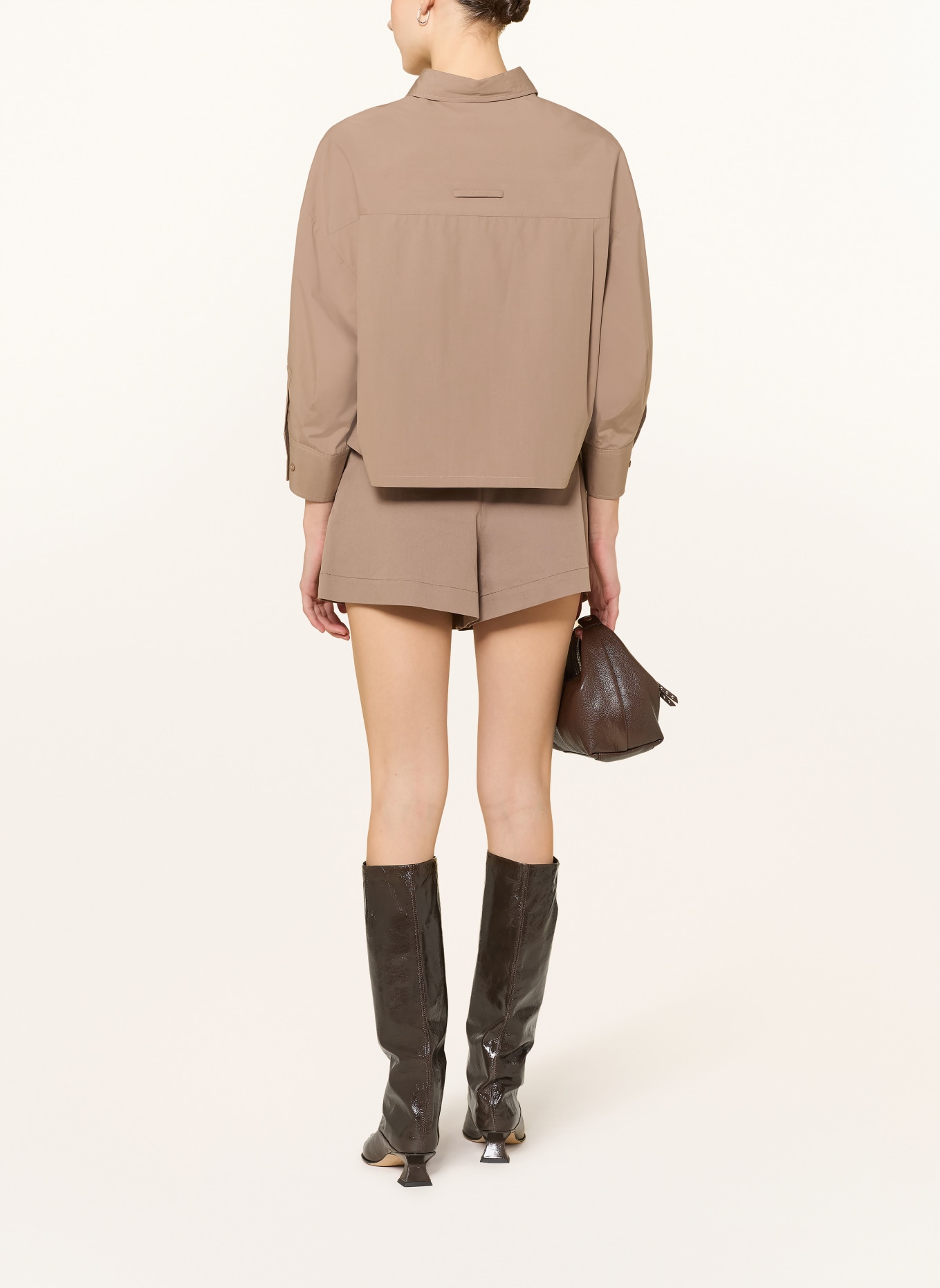 MAX & Co. Hemdbluse VELOCE mit 3/4-Arm: TAUPE