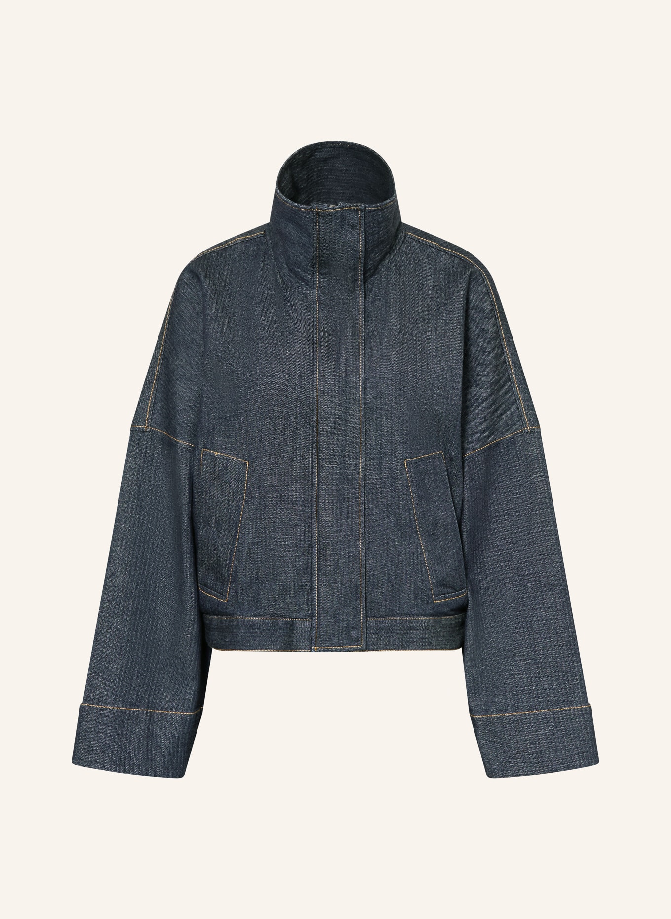 MAX & Co. Jeansjas NEPETA: DONKERBLAUW