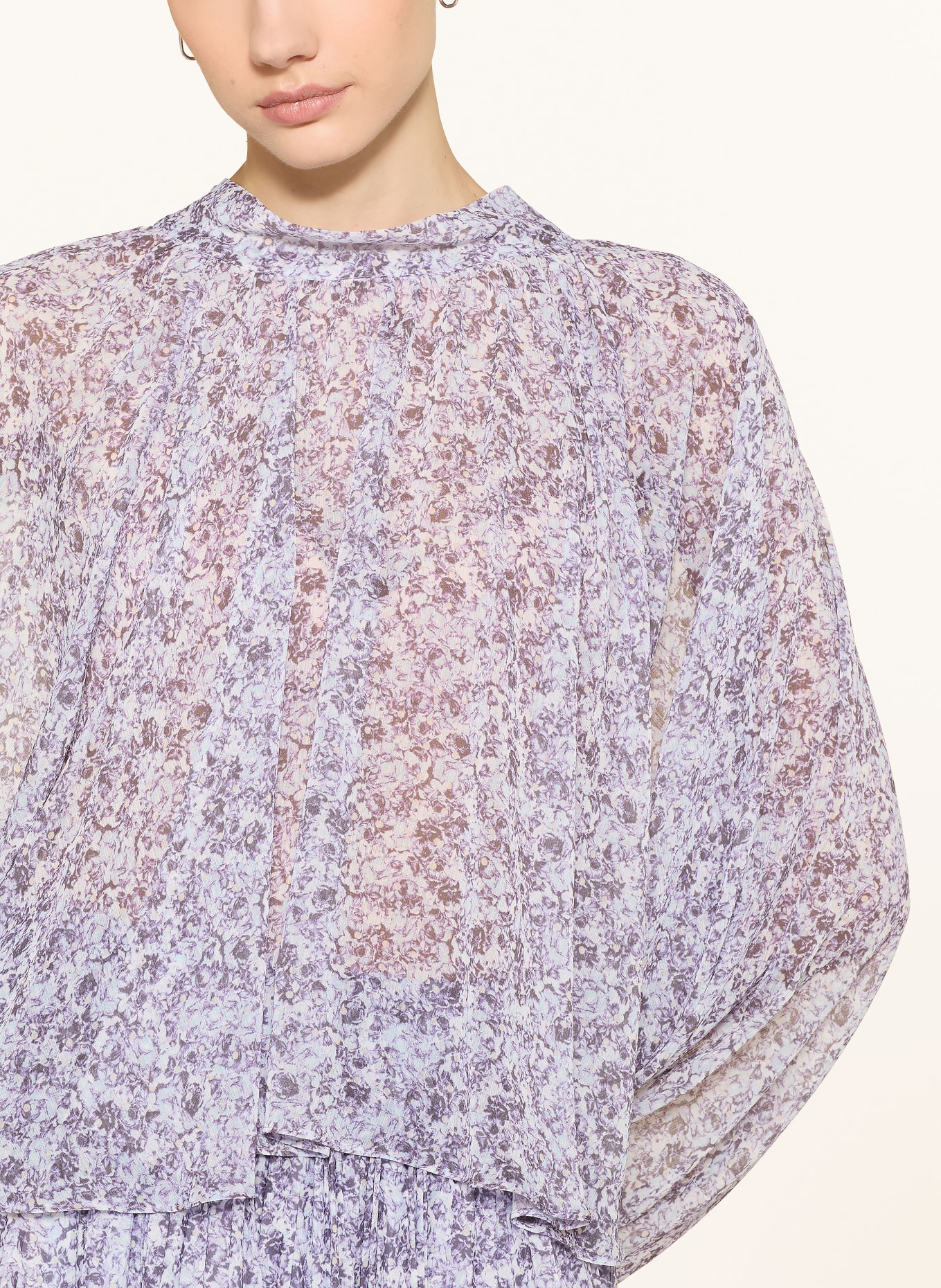 MAX & Co. Blusenshirt AFFETTO: HELLLILA / DUNKELLILA