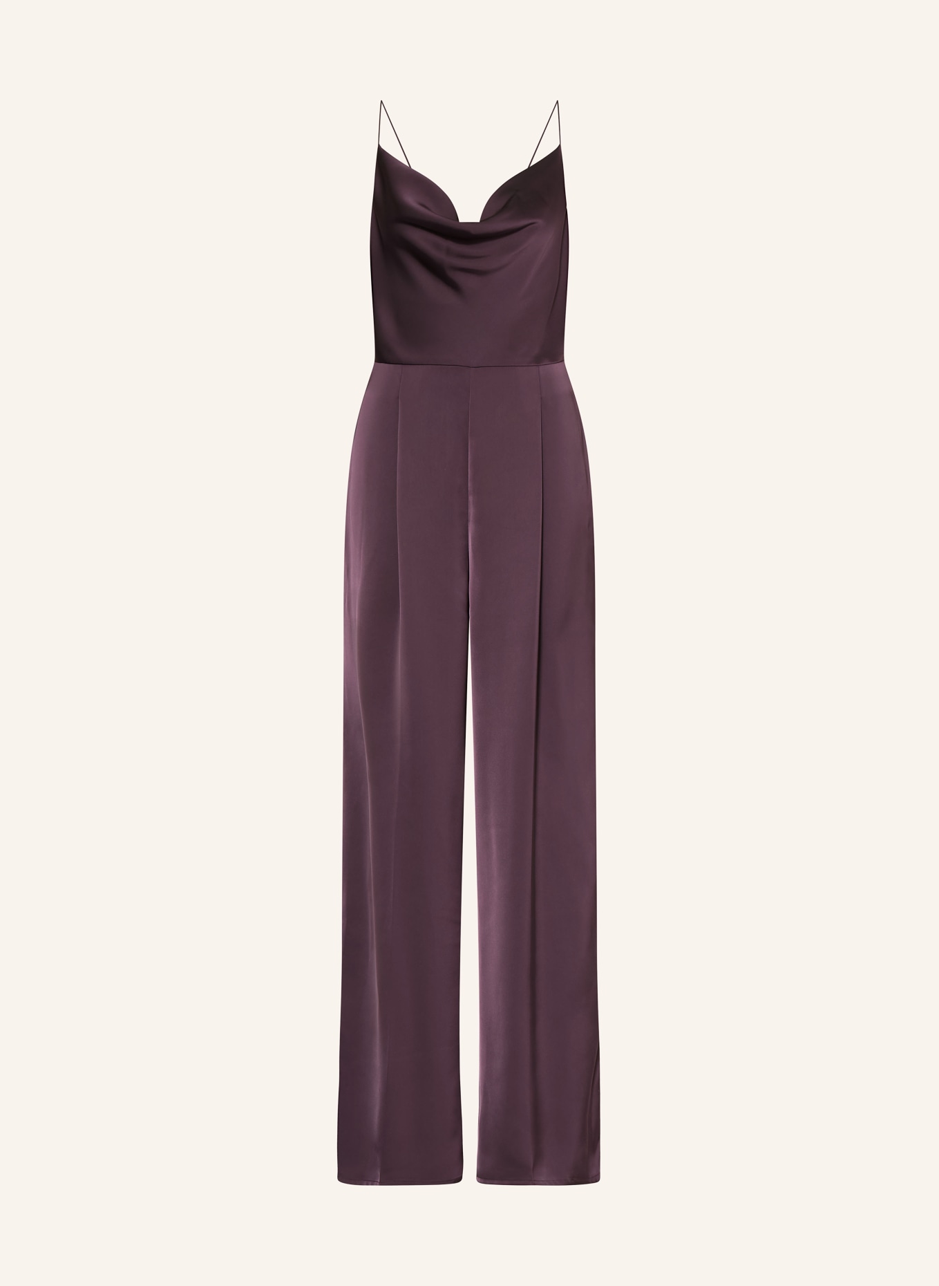 MAX & Co. Satin-Jumpsuit VACUO: DUNKELLILA