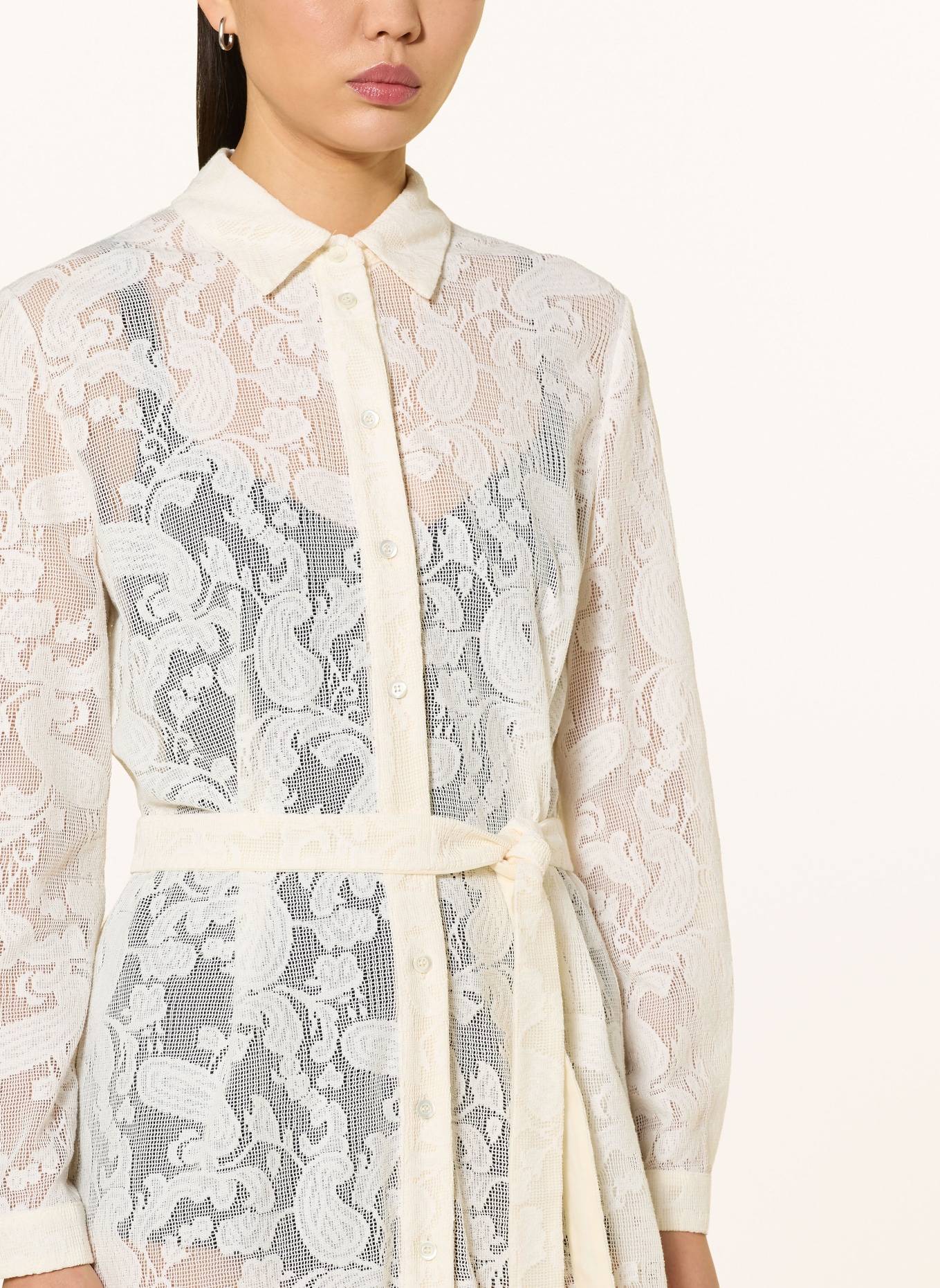 MAX & Co. Hemdblusenkleid COTALENTO aus Spitze: CREME