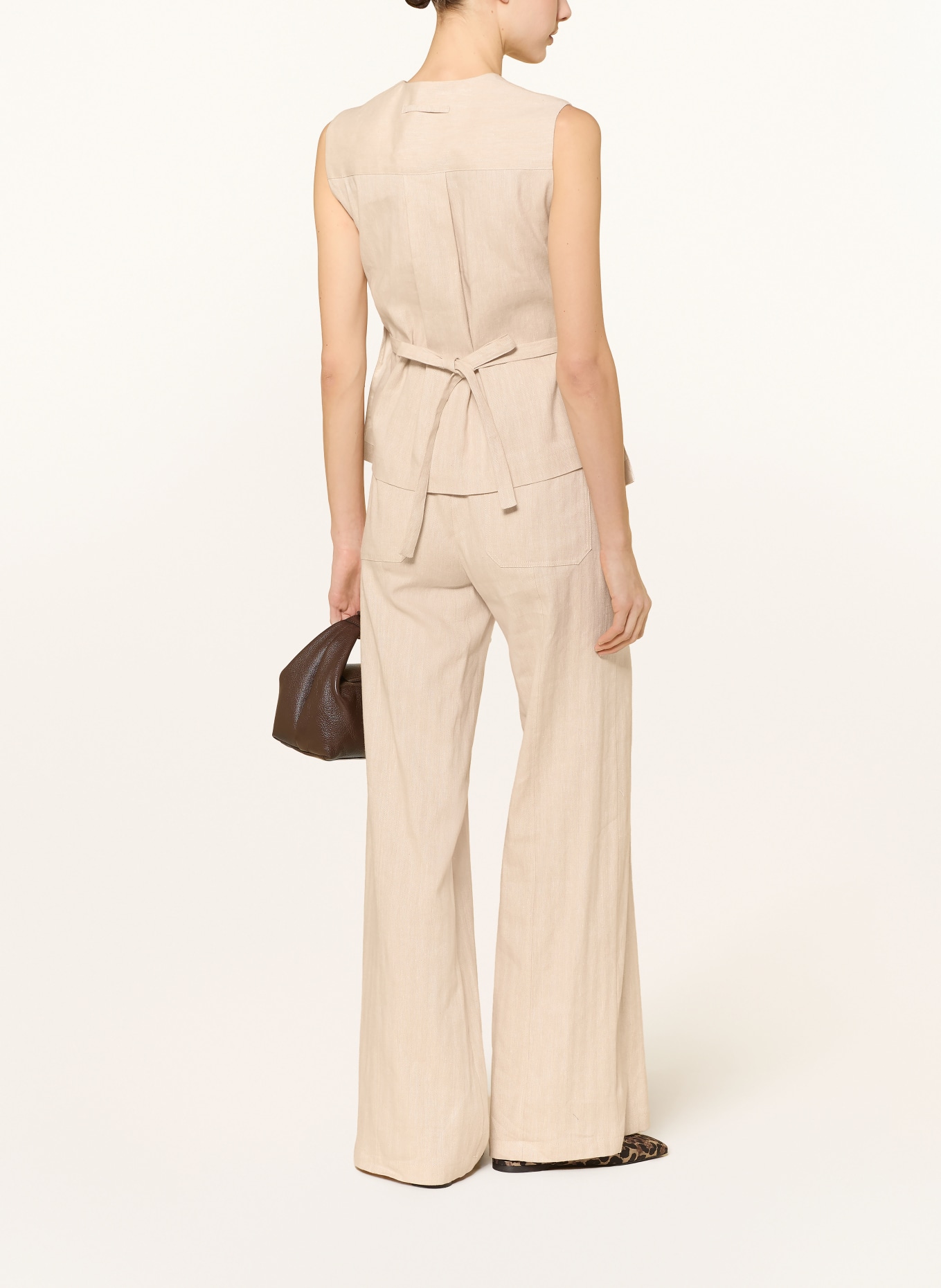 MAX & Co. Hose COGIURATO mit Leinen: BEIGE