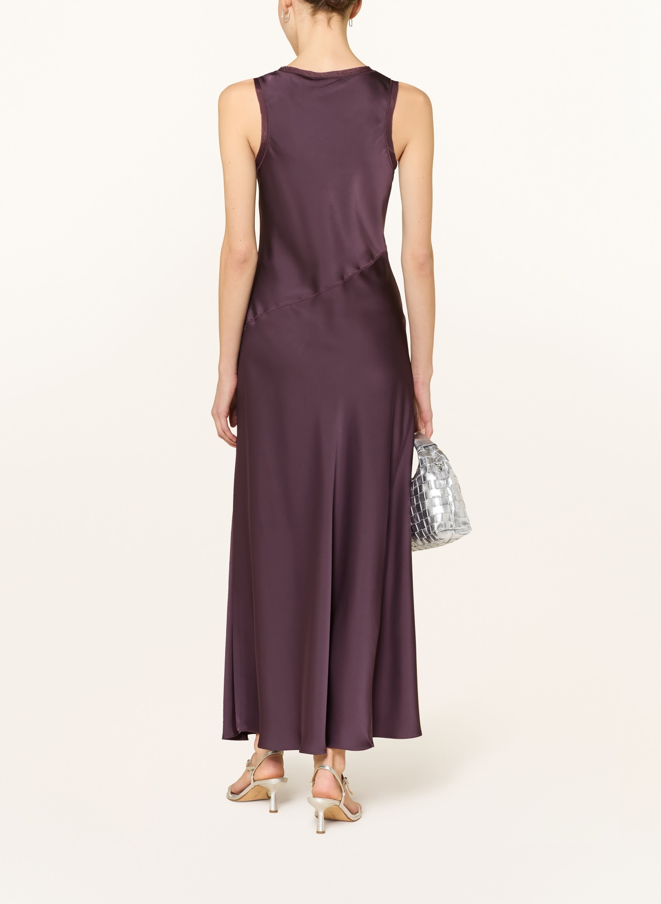 MAX & Co. Satinkleid SUB: DUNKELLILA