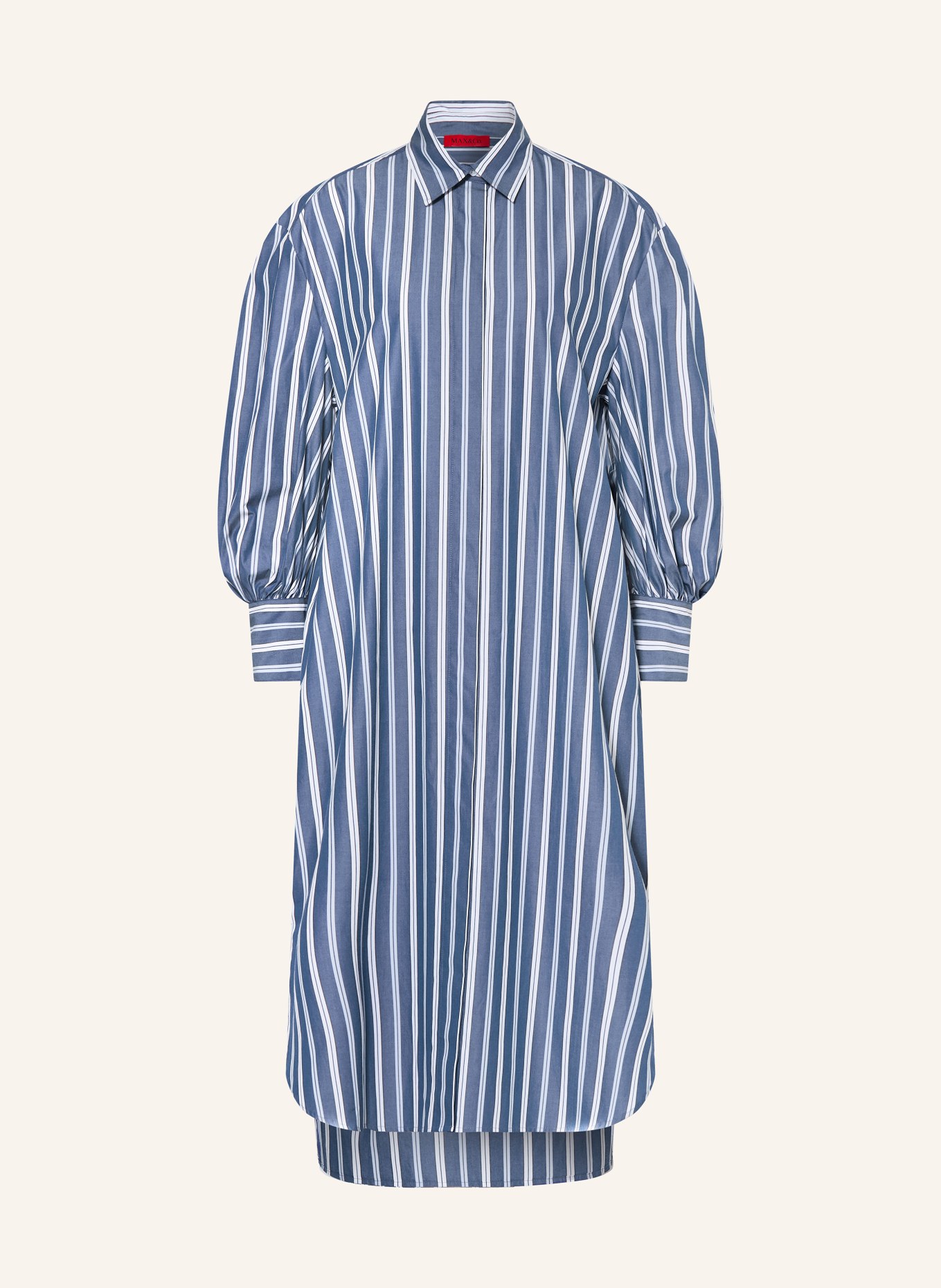 MAX & Co. Robe chemise PARTY: BLEU FONCÉ / BLANC