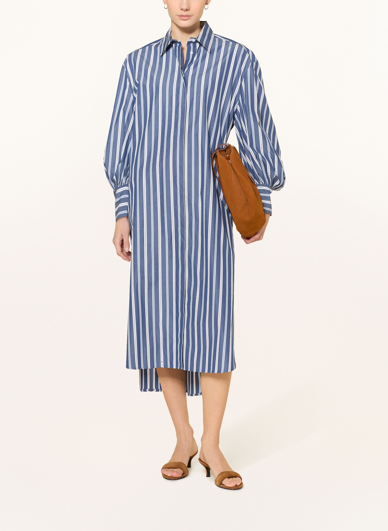 MAX & Co. Robe chemise PARTY: BLEU FONCÉ / BLANC