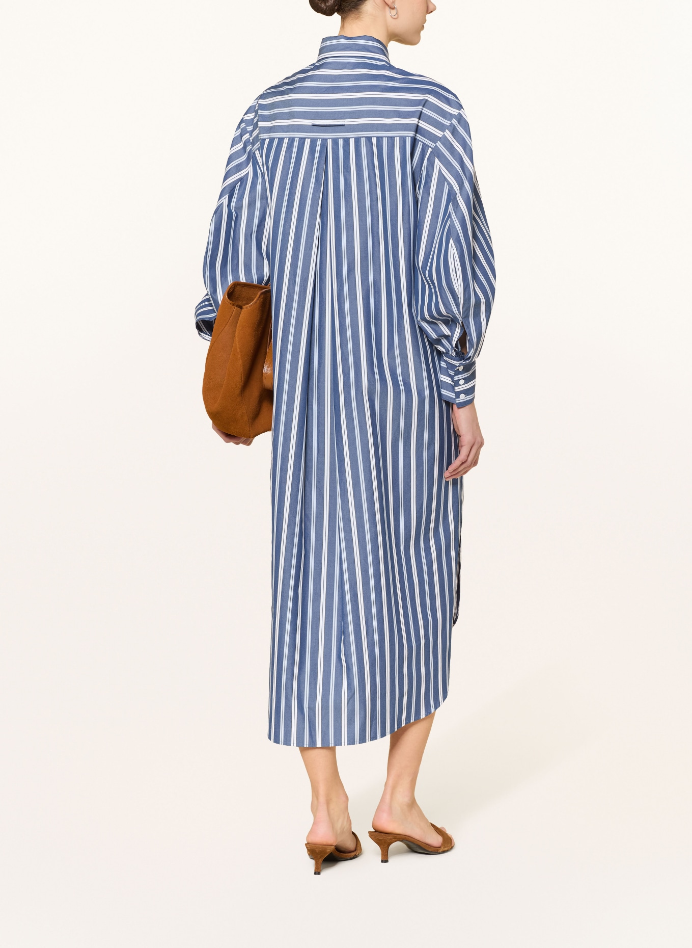 MAX & Co. Robe chemise PARTY: BLEU FONCÉ / BLANC