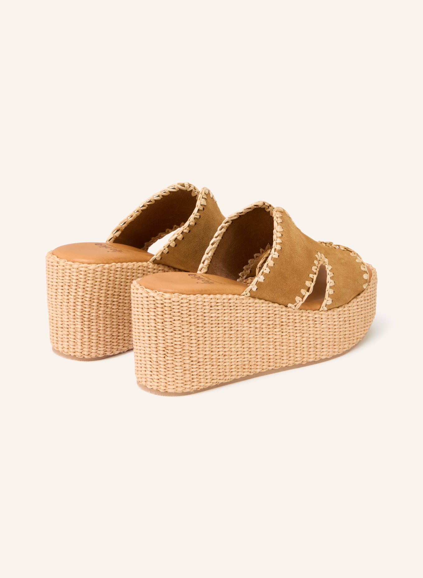 È MIA Platform wedges: BEIGE