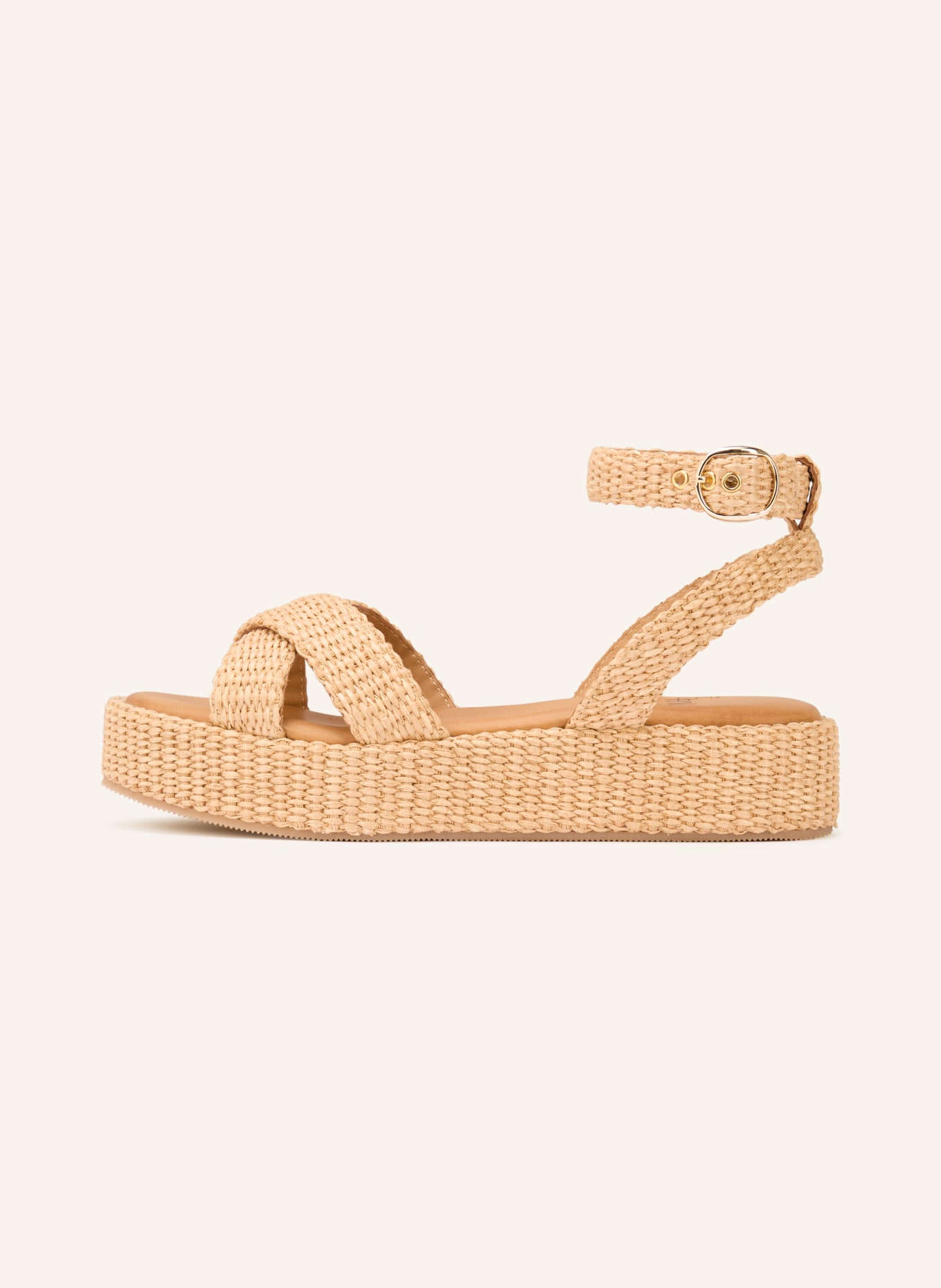 È MIA platform sandals: BEIGE