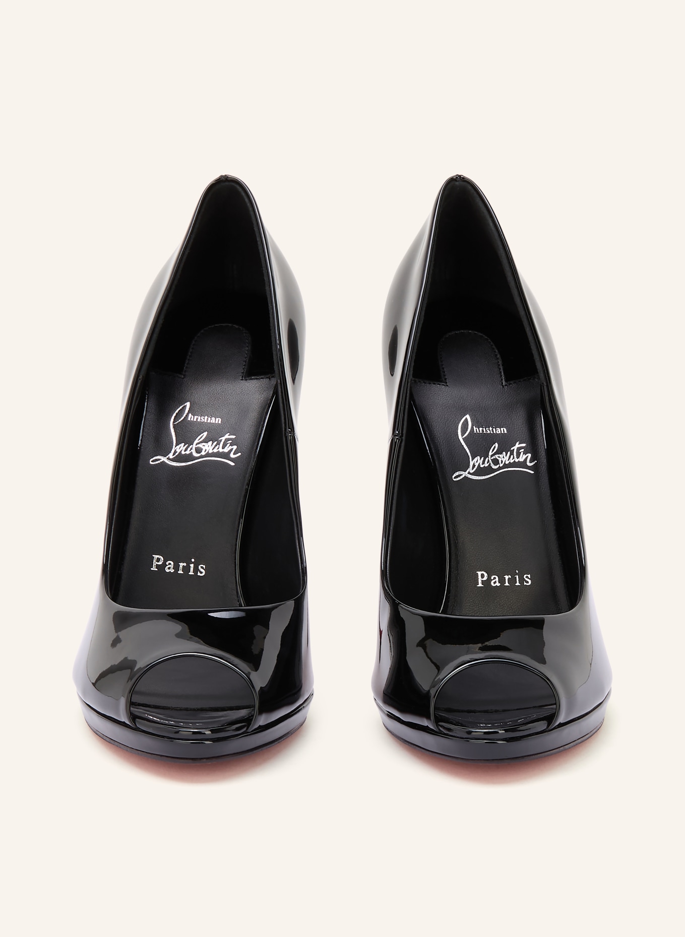 Christian Louboutin Lakierowane czółenka LADY Z 120: CZARNY