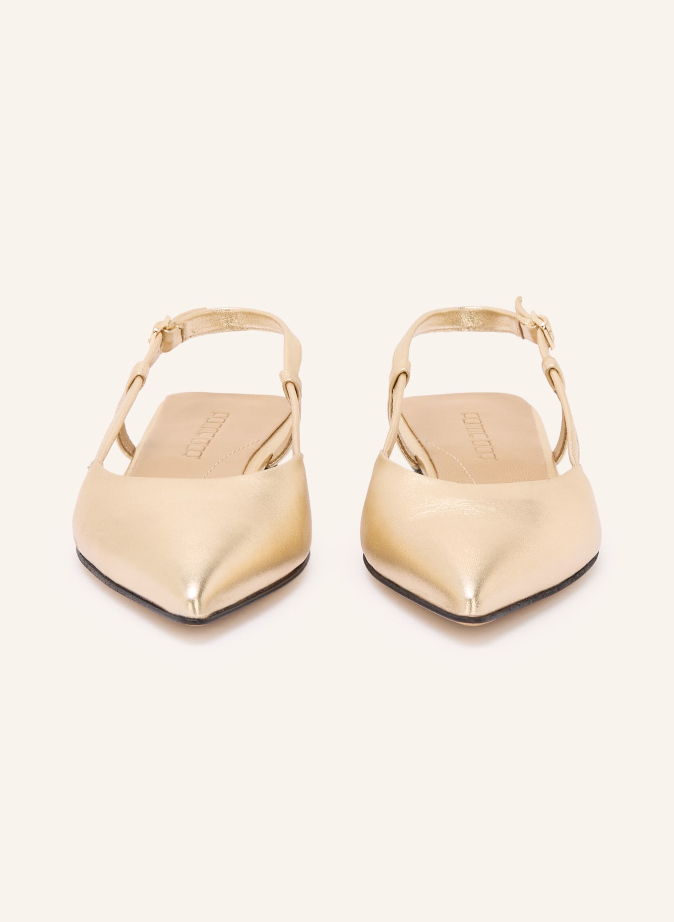 POMME D'OR Baleriny Slingball ANYA: ZŁOTY