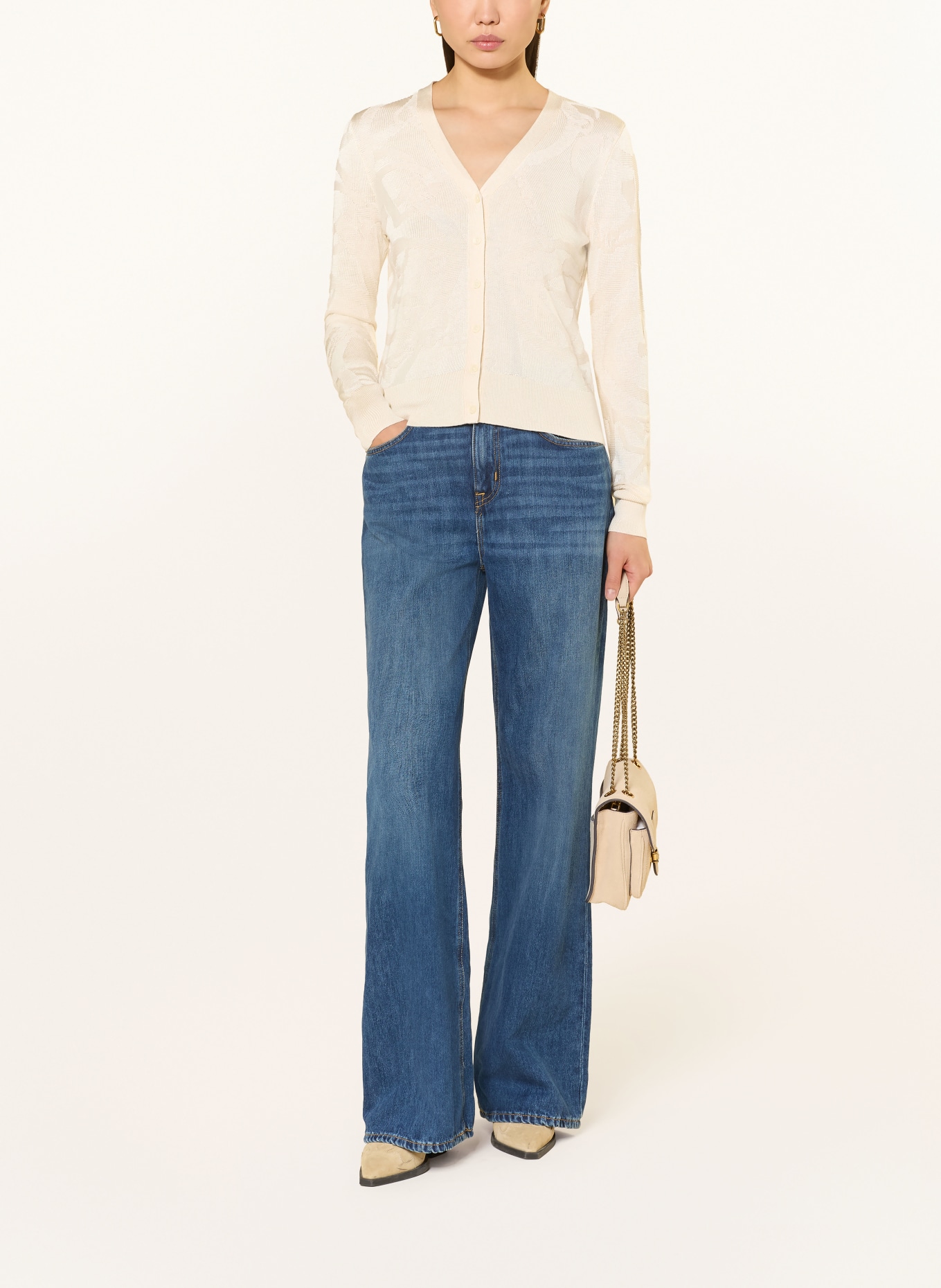 LAUREN RALPH LAUREN Strickjacke: CREME