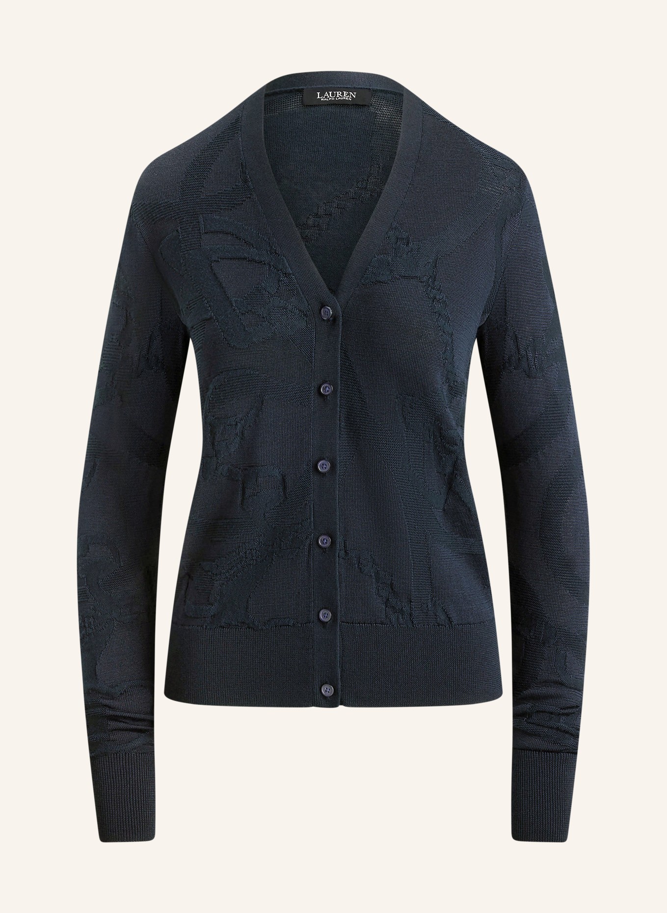 LAUREN RALPH LAUREN Strickjacke: DUNKELBLAU