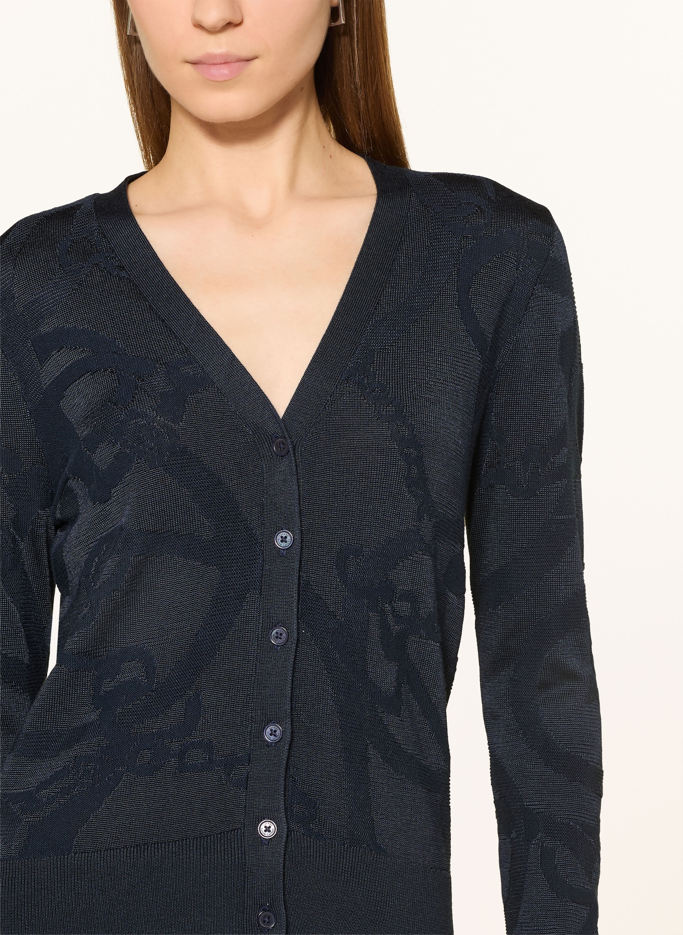 LAUREN RALPH LAUREN Strickjacke: DUNKELBLAU