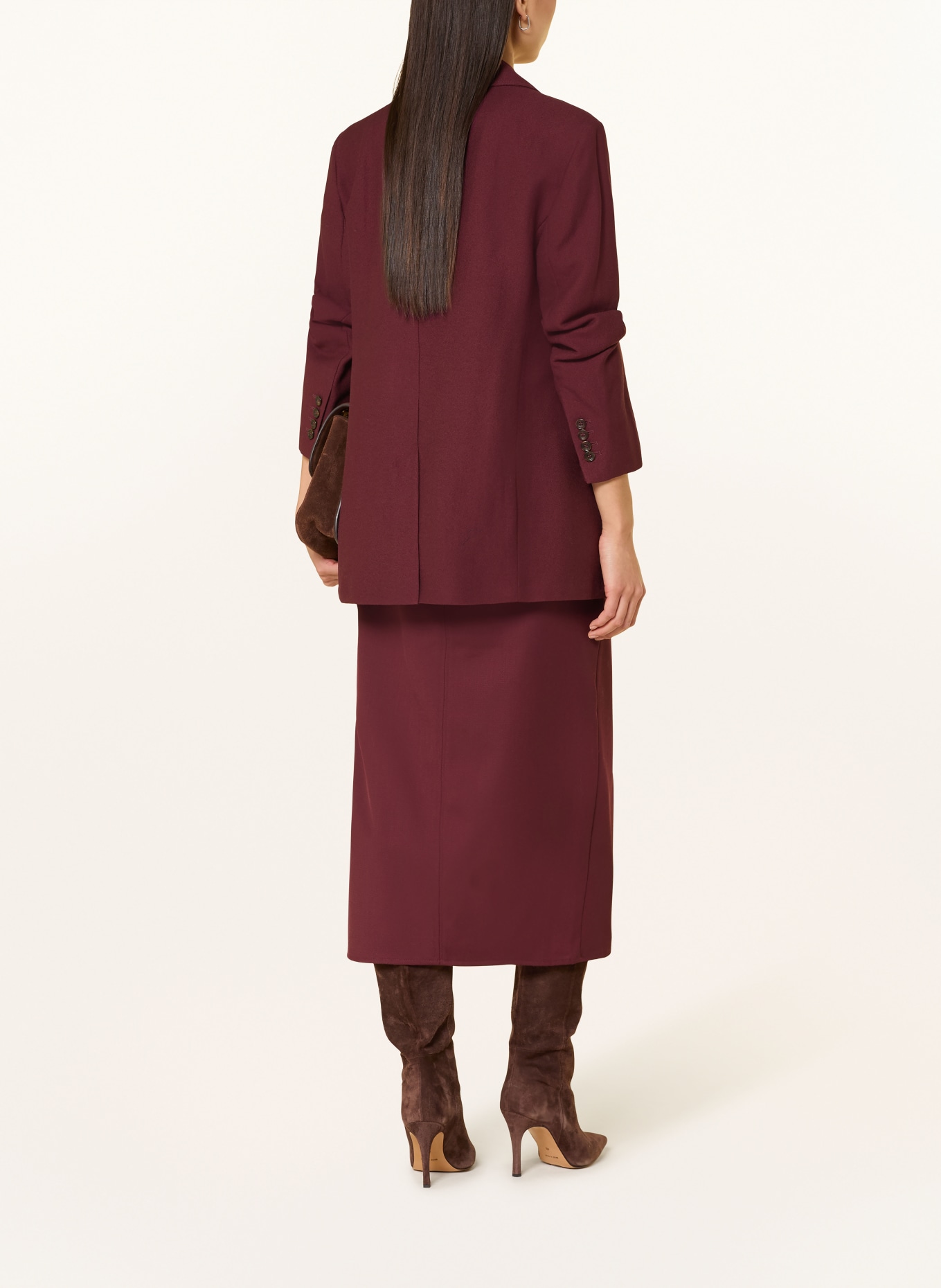 LAUREN RALPH LAUREN Sukně: TMAVĚ ČERVENÁ