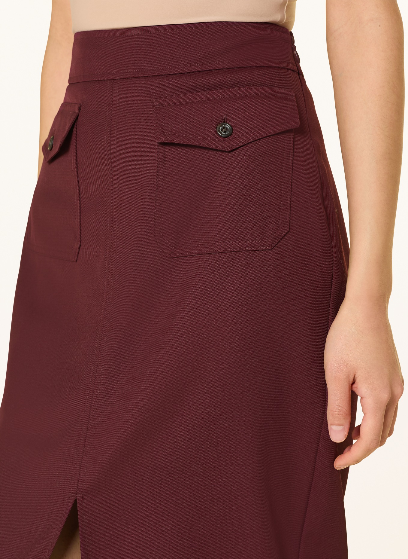 LAUREN RALPH LAUREN Sukně: TMAVĚ ČERVENÁ