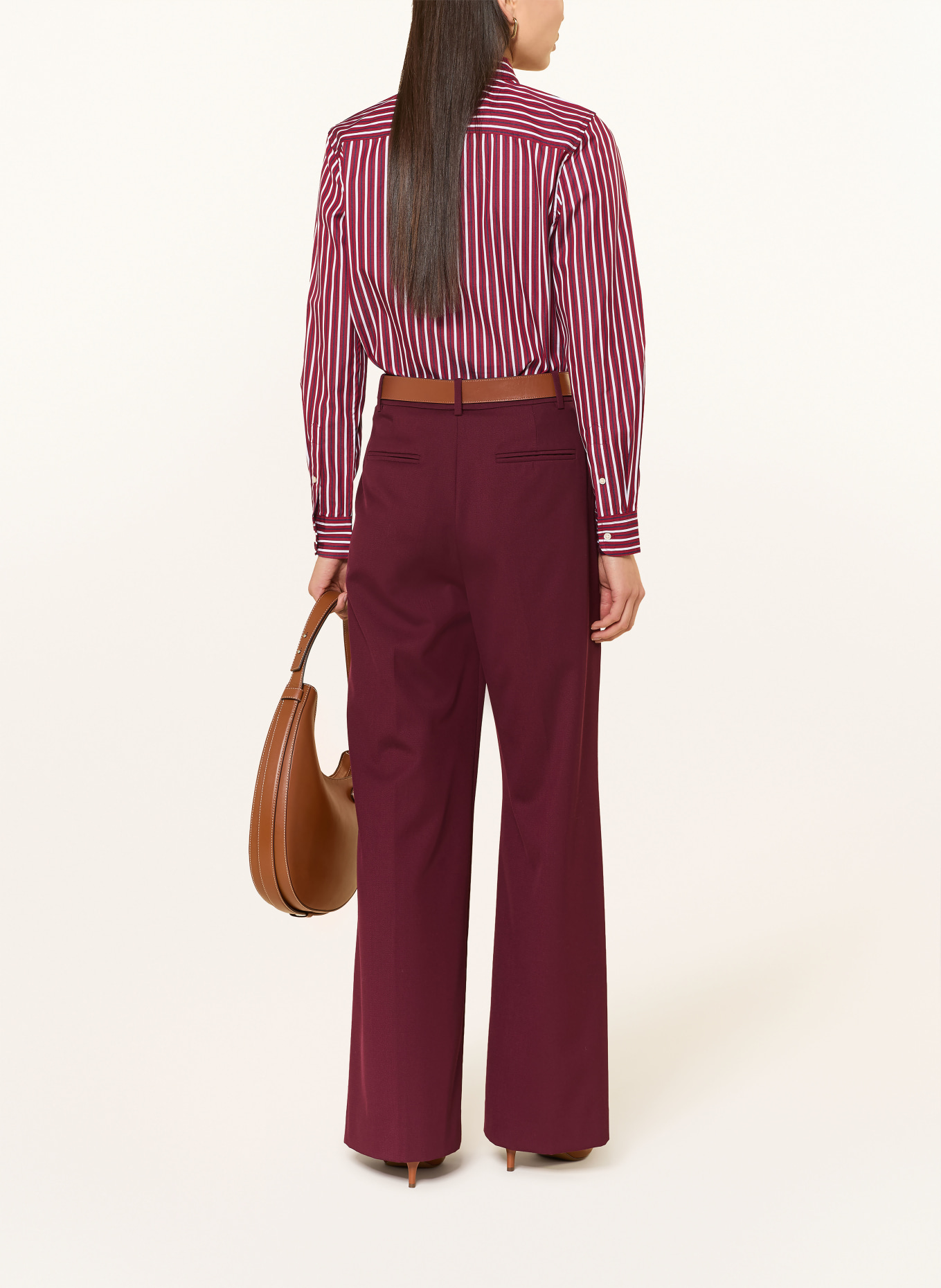 LAUREN RALPH LAUREN halénka: TMAVĚ ČERVENÁ / TMAVĚ MODRÁ / BÍLÁ