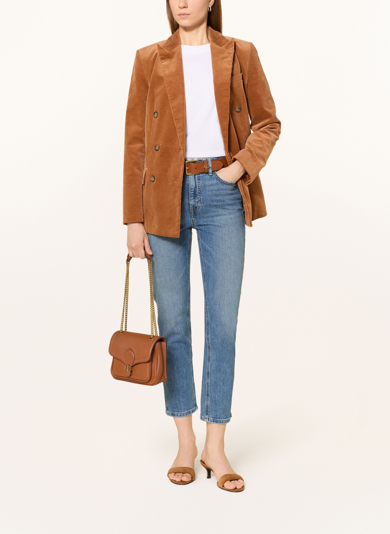 LAUREN RALPH LAUREN Cropped jeans: 001 GALVIN WASH