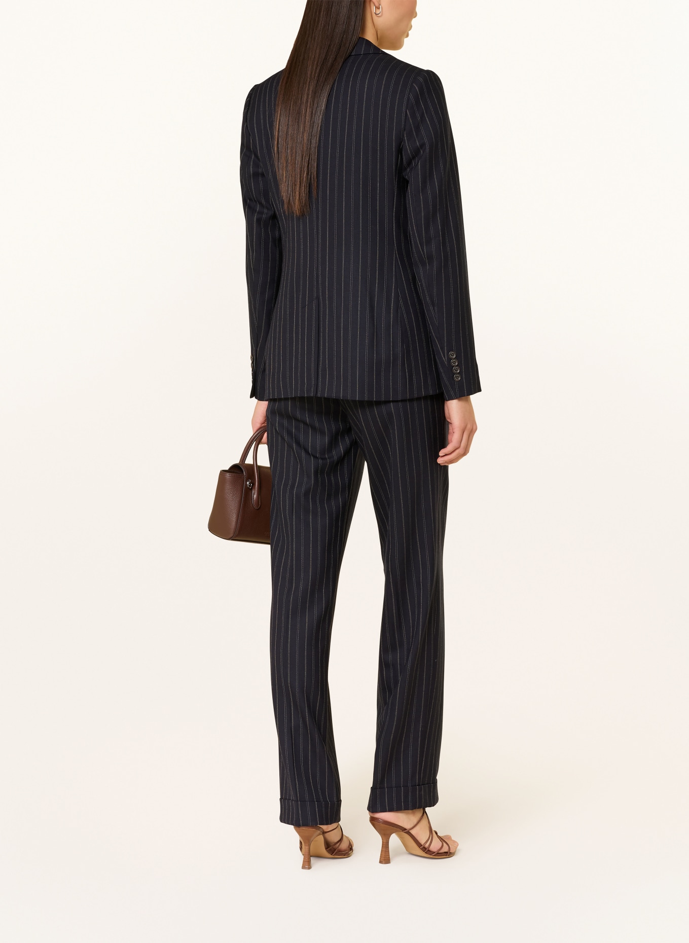 LAUREN RALPH LAUREN blazer: BLEU FONCÉ / ÉCRU