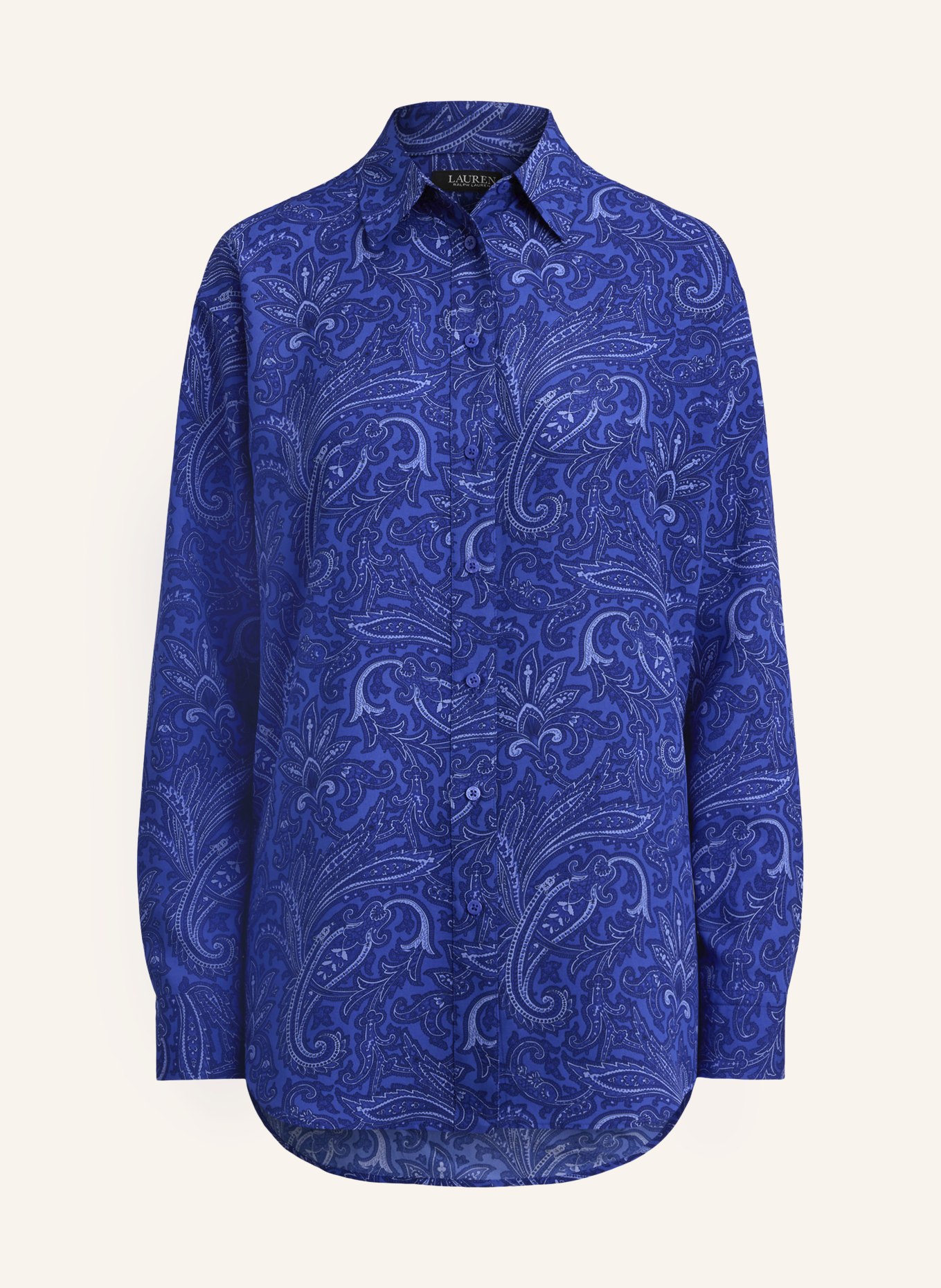 LAUREN RALPH LAUREN Hemdbluse: DUNKELBLAU