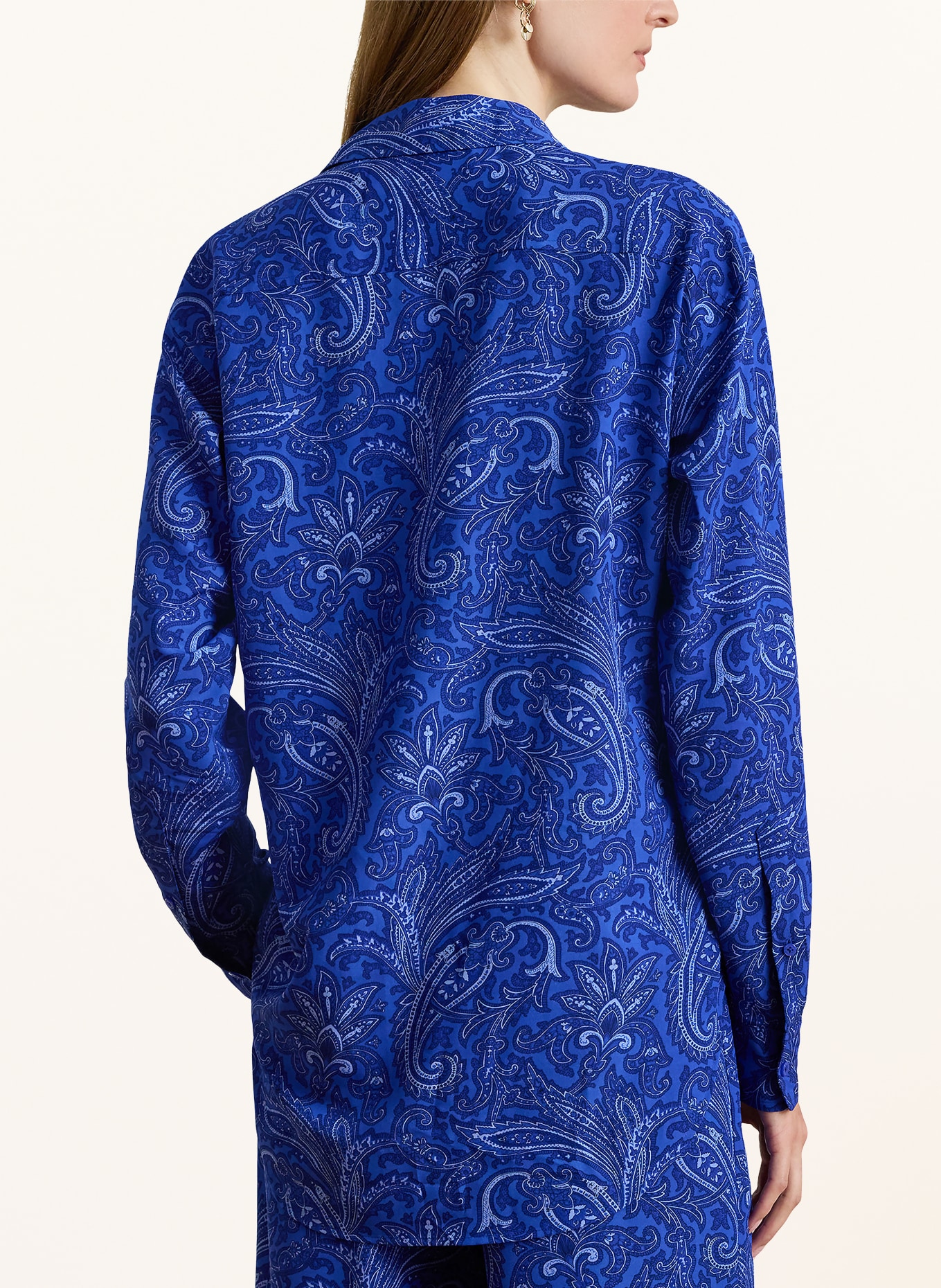 LAUREN RALPH LAUREN Hemdbluse: DUNKELBLAU