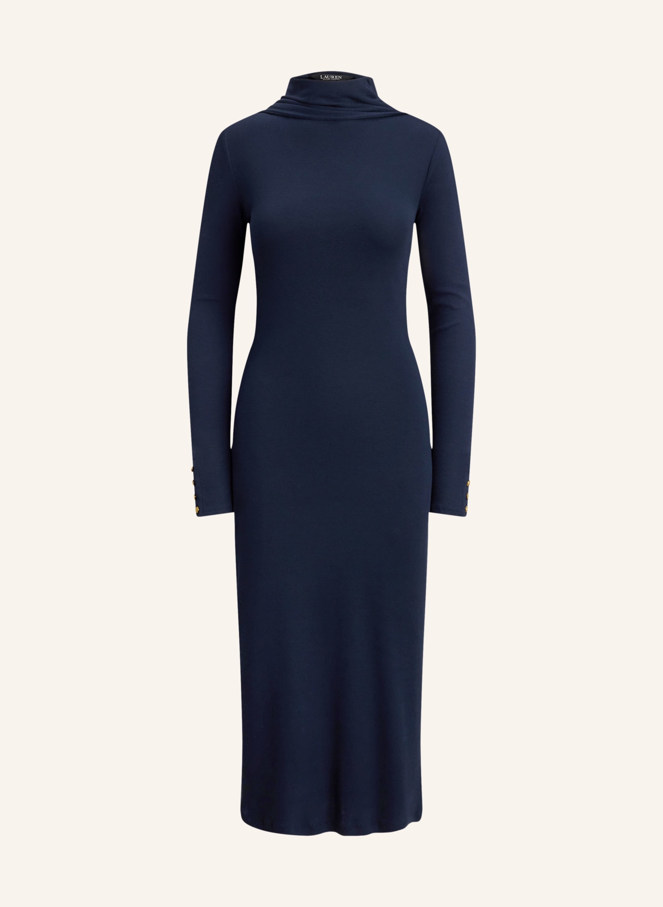 LAUREN RALPH LAUREN Sukienka z dzianiny z kokardą: GRANATOWY