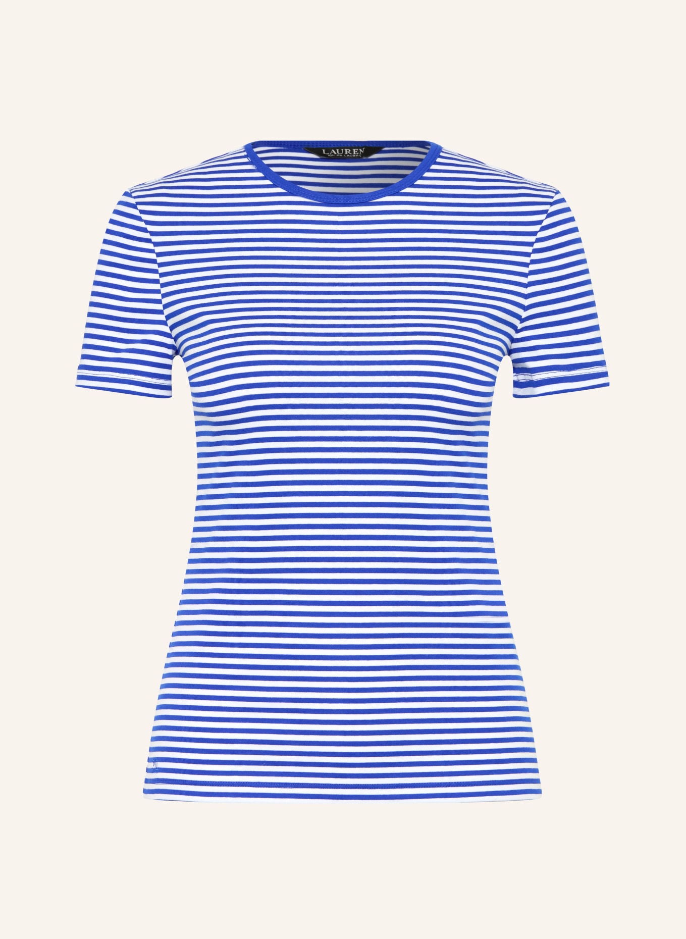 LAUREN RALPH LAUREN T-Shirt: BLAU / WEISS